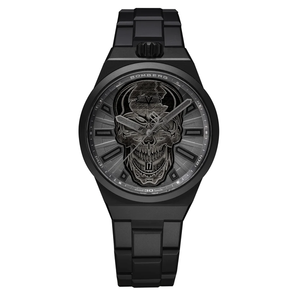 Bomberg Men's Watch BOLT-68 Neo Auto Anniversary Black PVD BF43APBA.08-2.12-GR8 Sunglasses