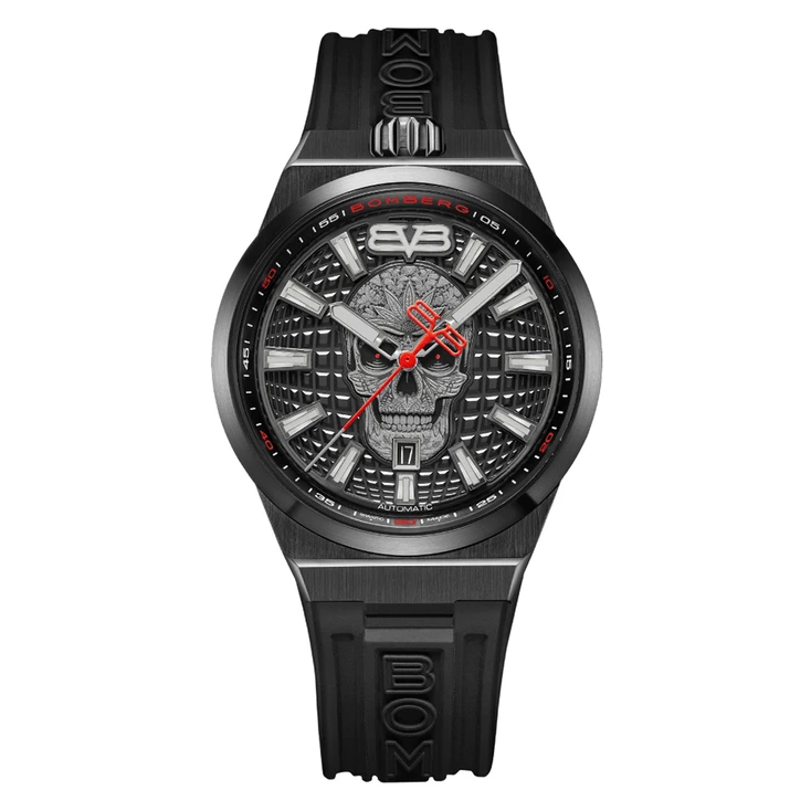 Bomberg Men's Watch BOLT-68 Auto Metropolis Mexico City Black PVD BF43APBA.10-1.12-GR8 Sunglasses