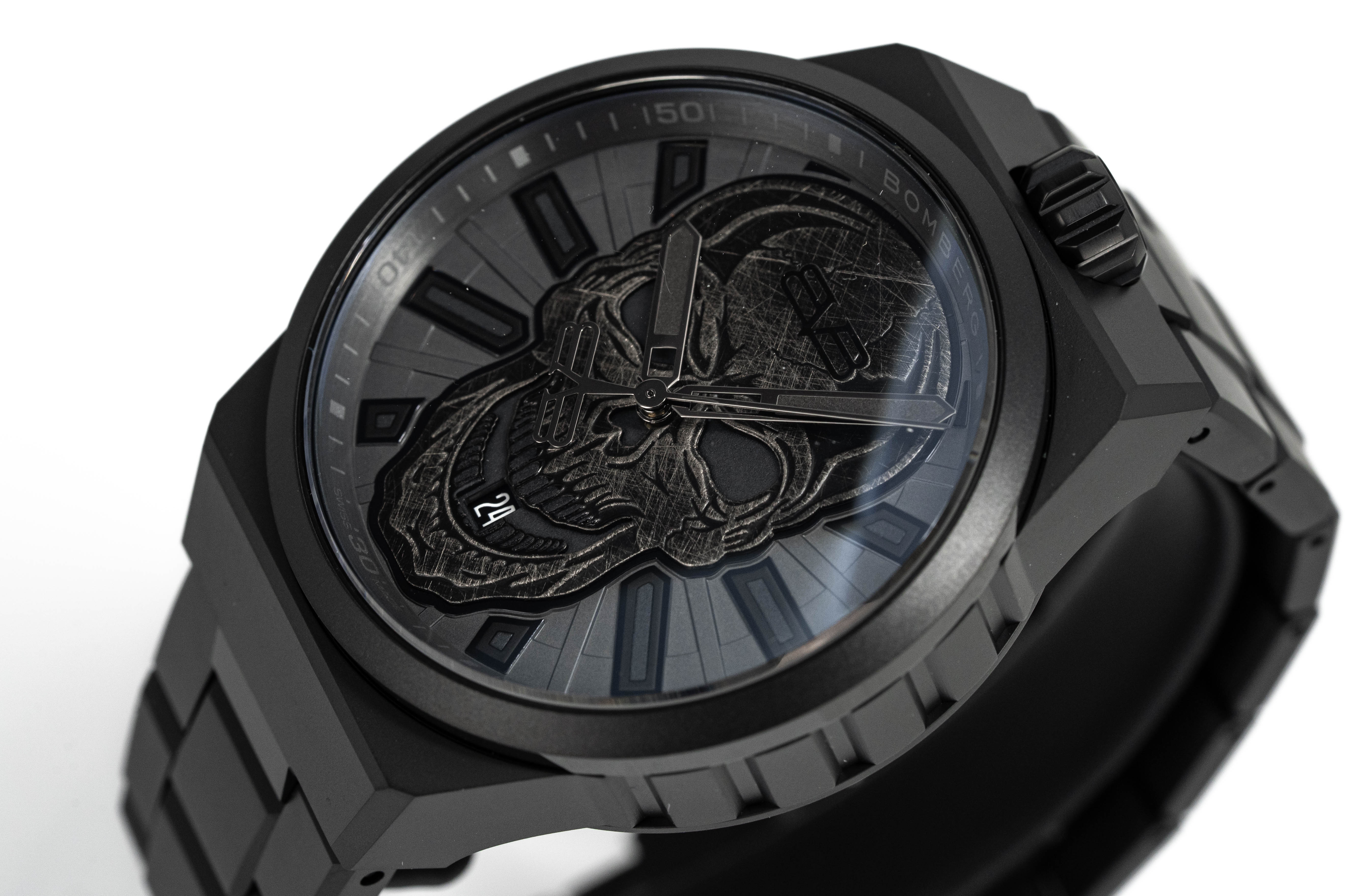 Bomberg Men's Watch BOLT-68 Neo Auto Anniversary Black PVD BF43APBA.08-2.12-GR8 Sunglasses