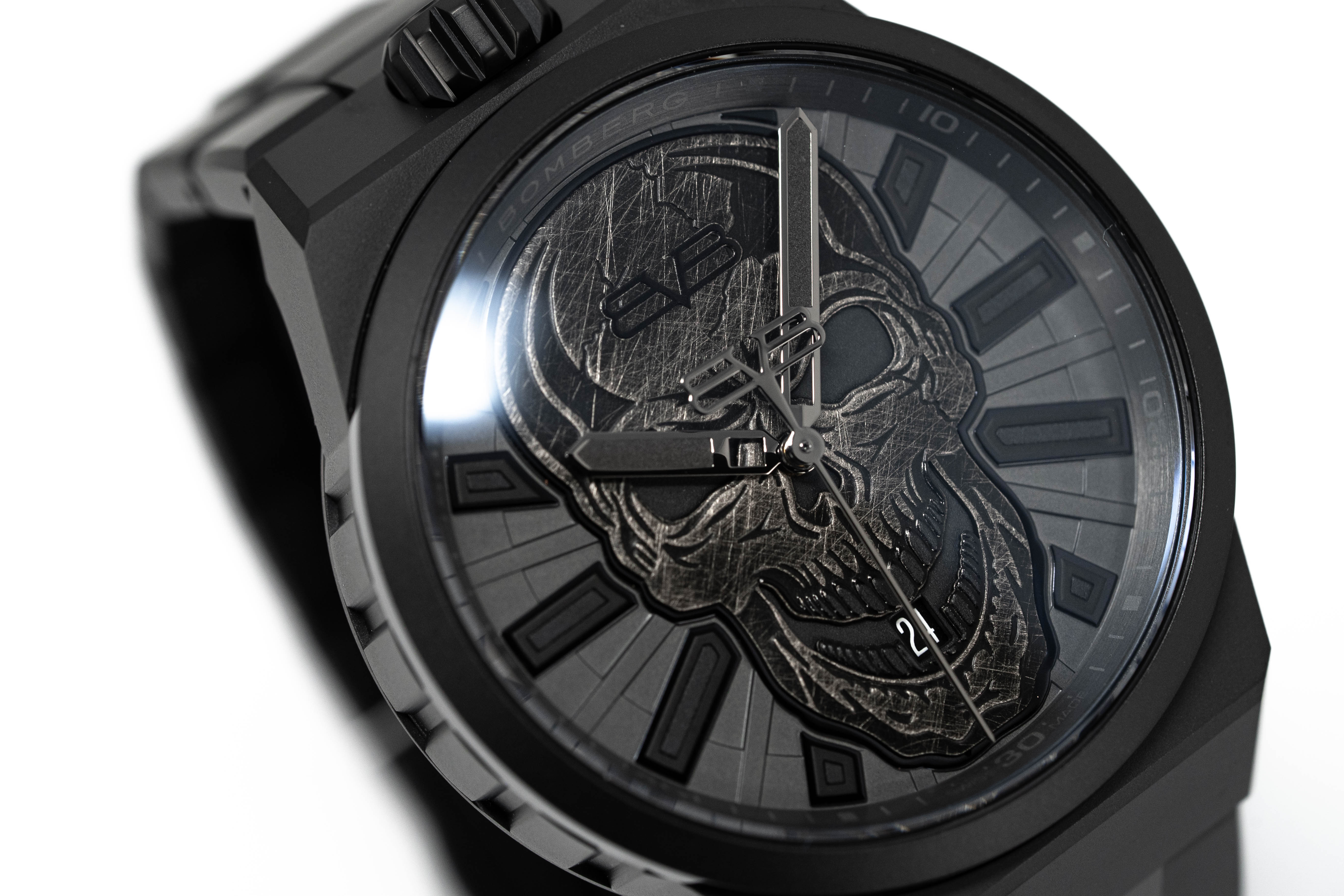 Bomberg Men's Watch BOLT-68 Neo Auto Anniversary Black PVD BF43APBA.08-2.12-GR8 Sunglasses