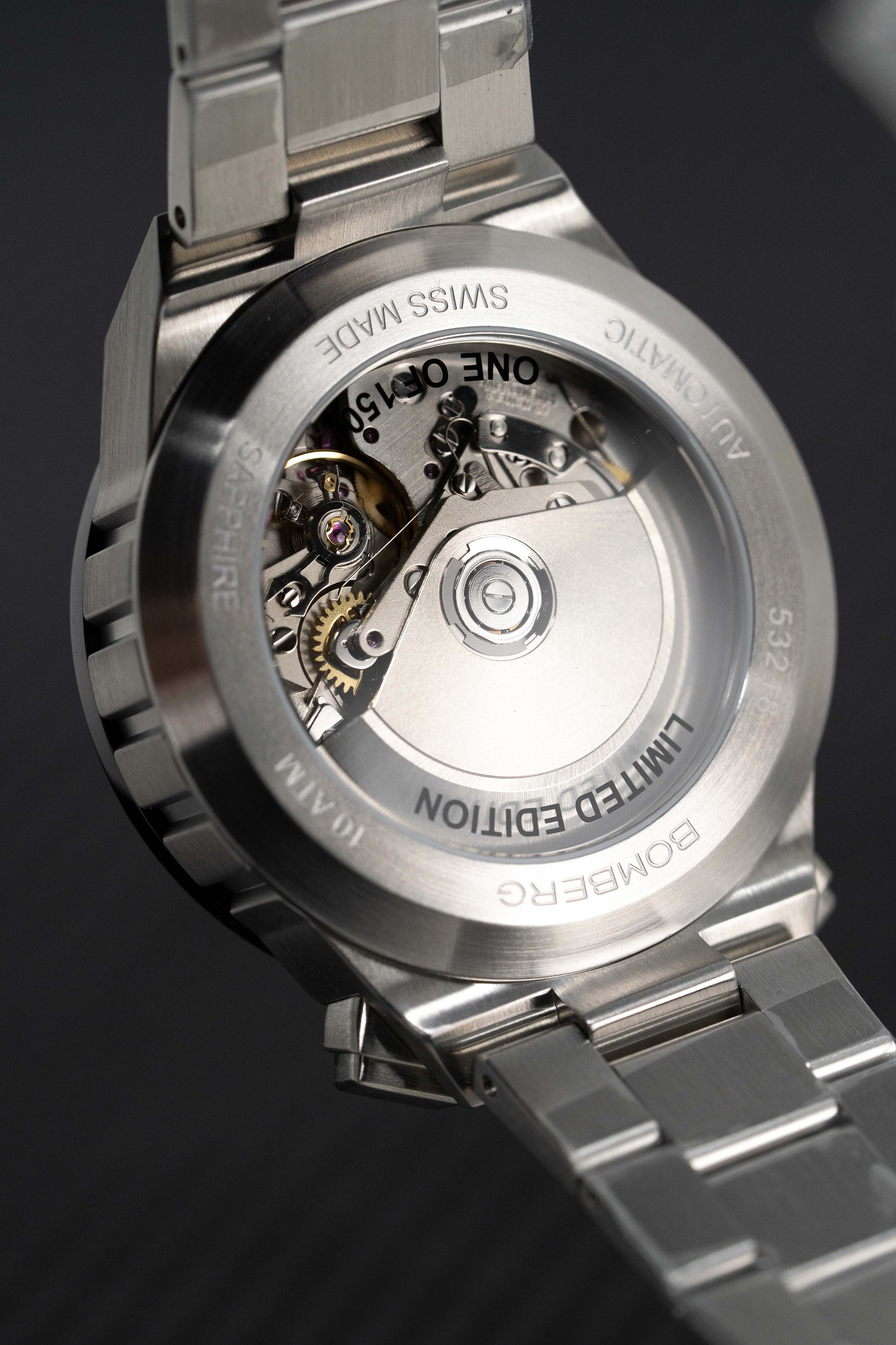 Bomberg Automatic Watch BOLT-68 Neo Calaveras Bracelet BF44CHASP.04-1.12-GR8 Sunglasses