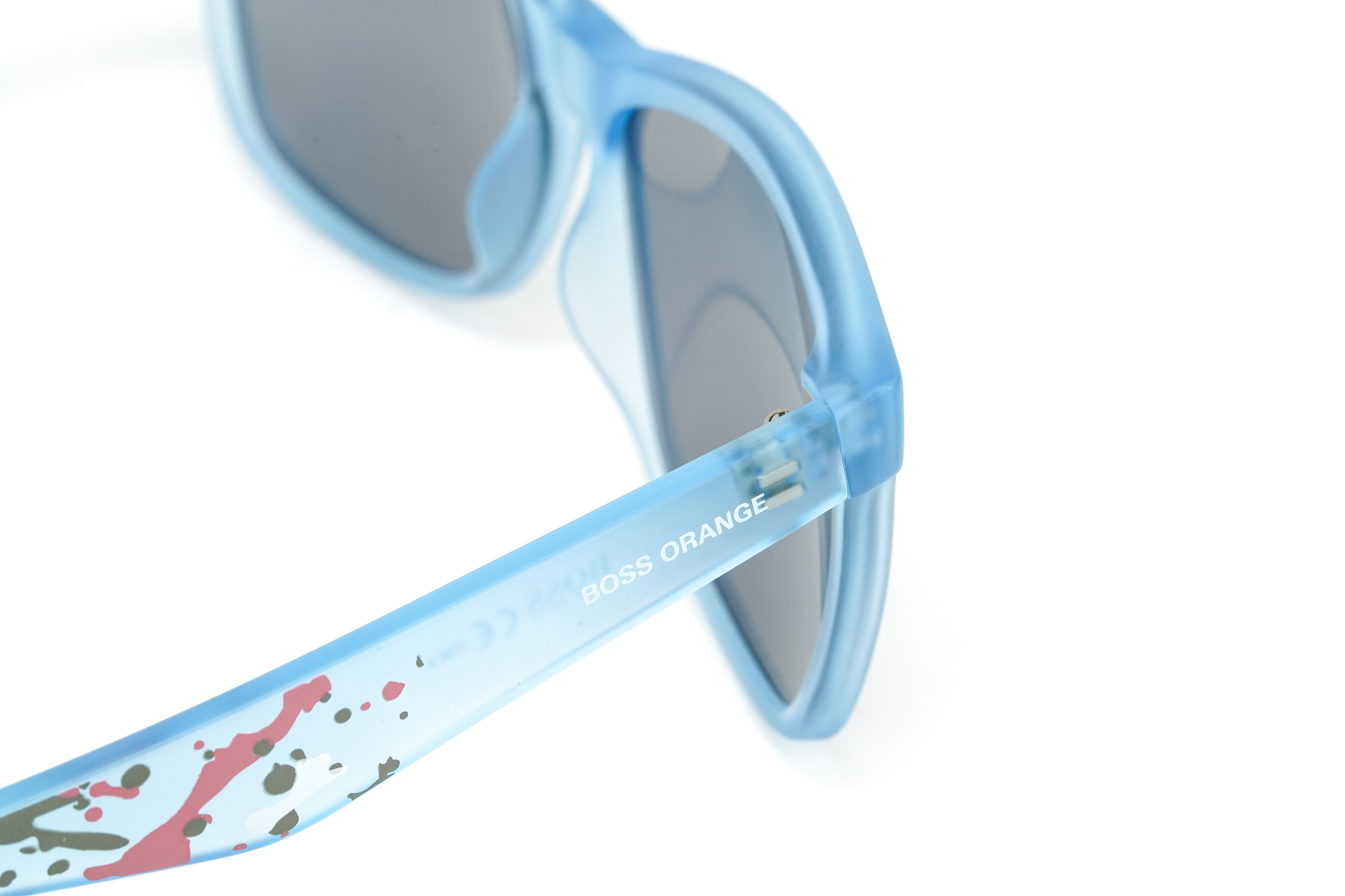 Boss Orange Men's Sunglasses Classic Square Blue BO 0212/S F87/MV-GR8 Sunglasses