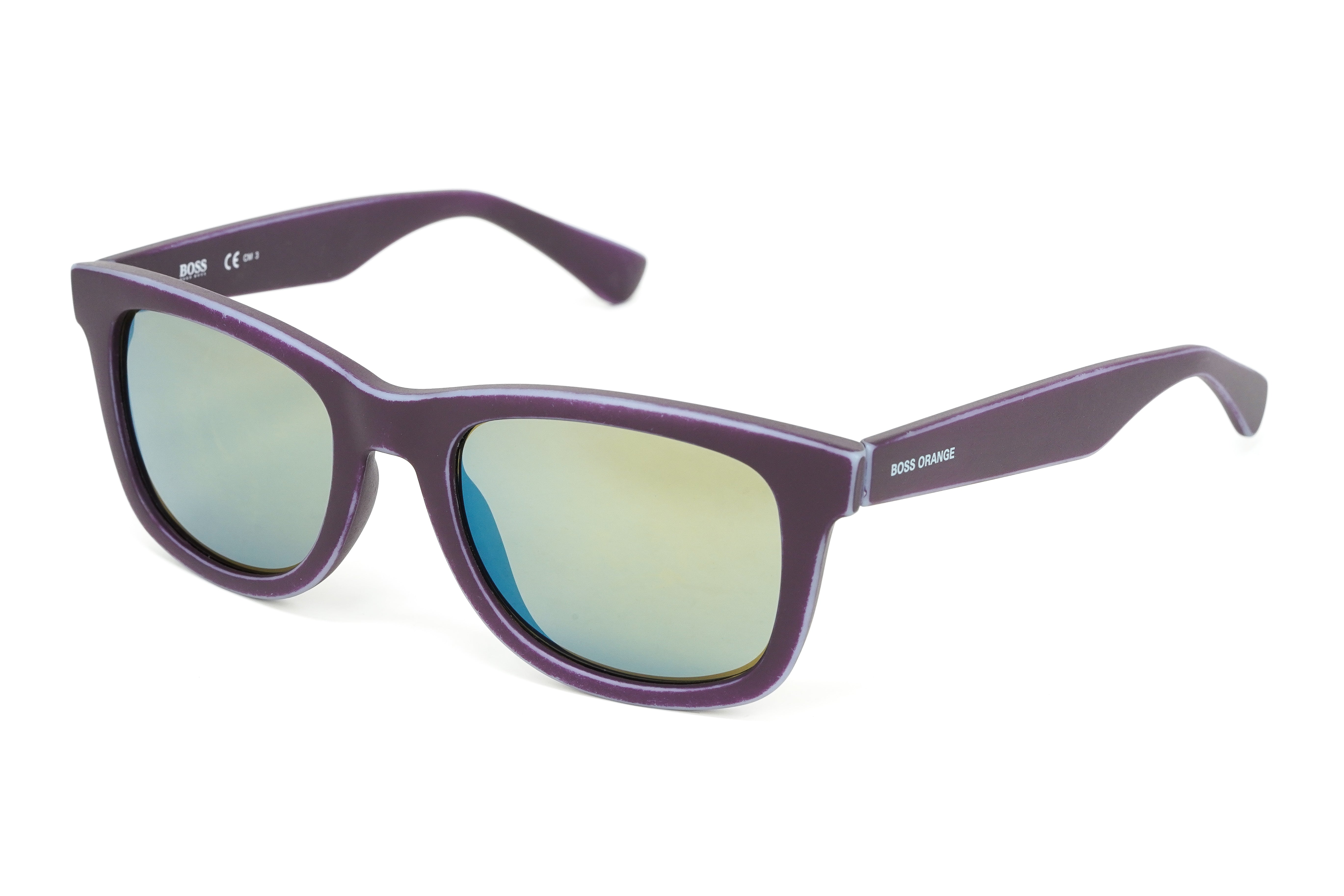 Boss Orange Men's Sunglasses Classic Square Plum Azure BO 0213/S FHC/3U-GR8 Sunglasses