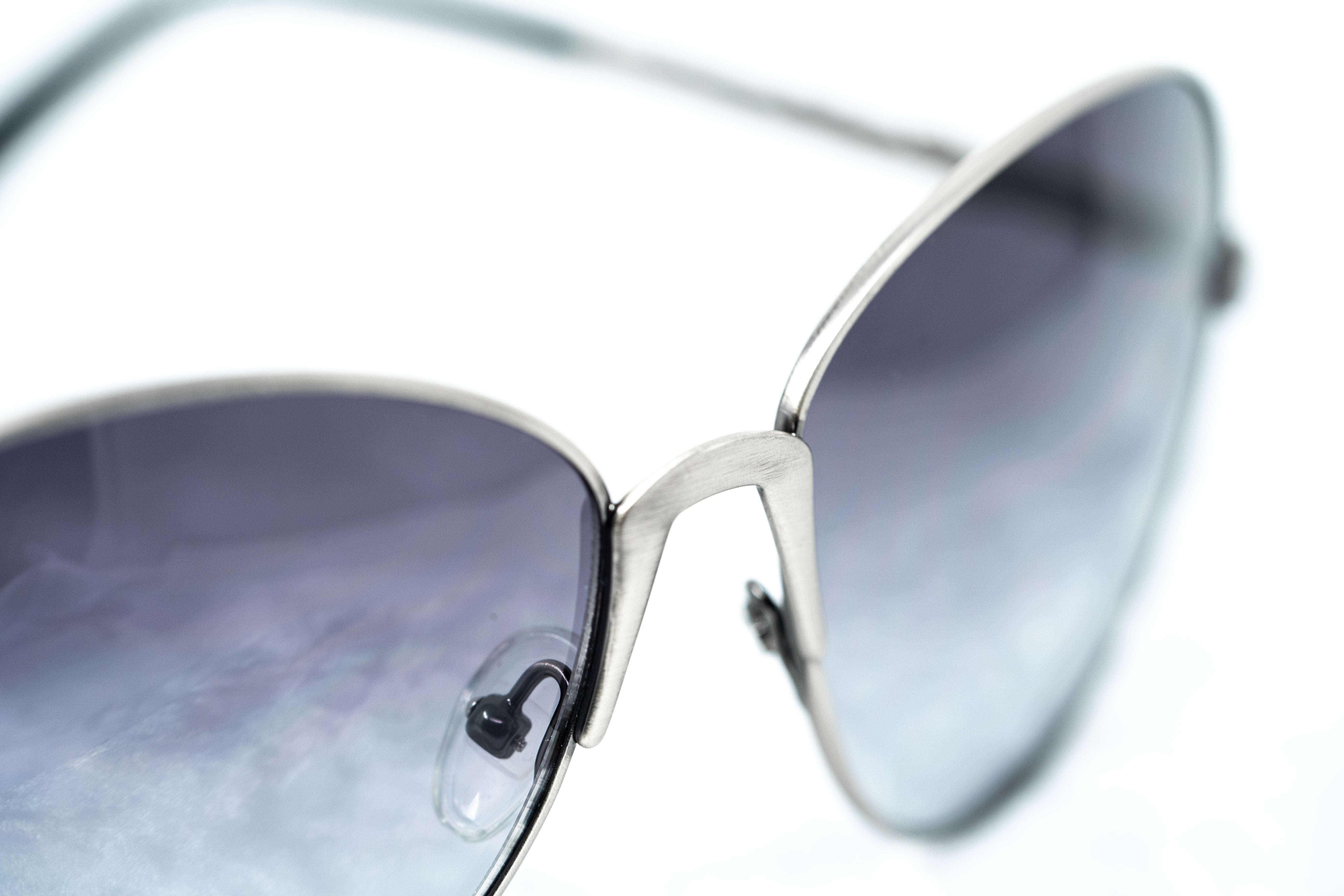 Buddhist Punk Sunglasses Rectangular Antique Silver and Grey-GR8 Sunglasses