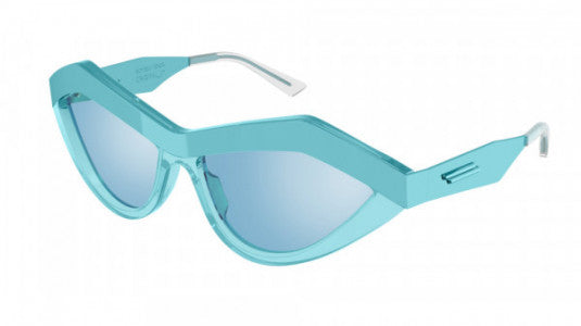 Bottega Veneta Sunglasses Unisex Cat Eye Light Blue BV1055S-008 62-GR8 Sunglasses
