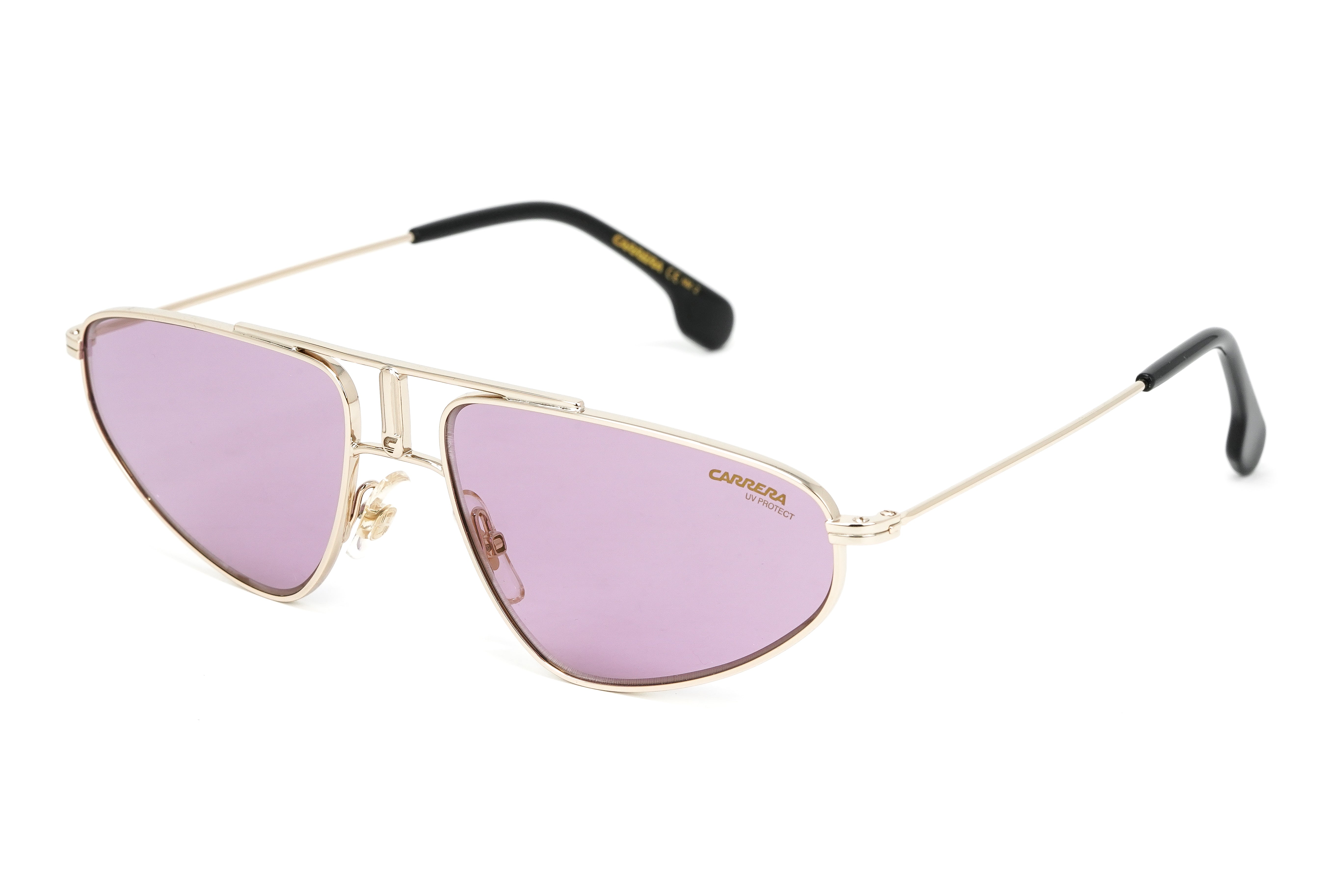 Carrera Unisex Sunglasses Angular Pilot Pink/Gold 1021/S S9E-GR8 Sunglasses