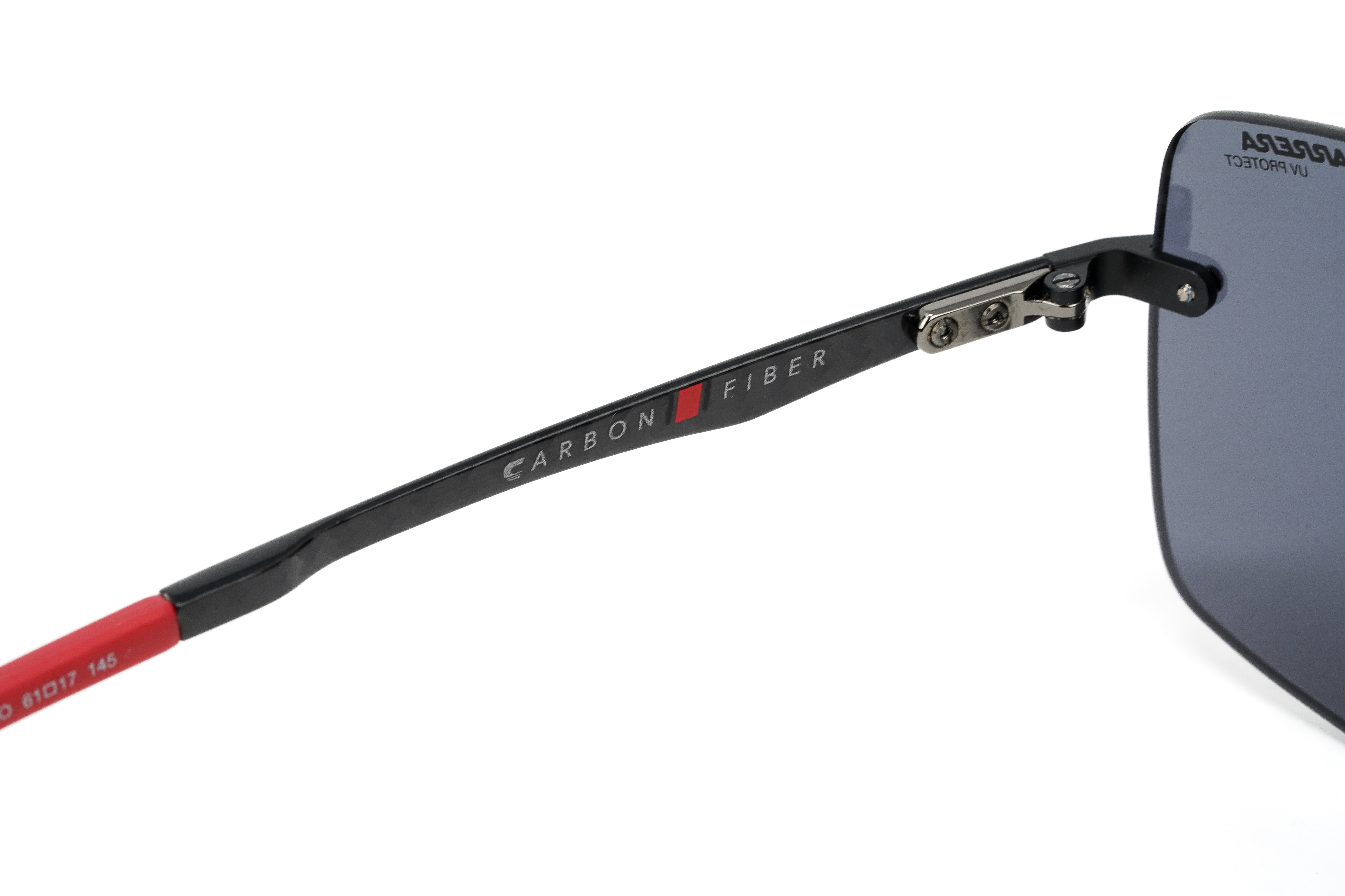 Carrera Men's Sunglasses Rimless Browline Red Mirror 8034/SE 003-GR8 Sunglasses