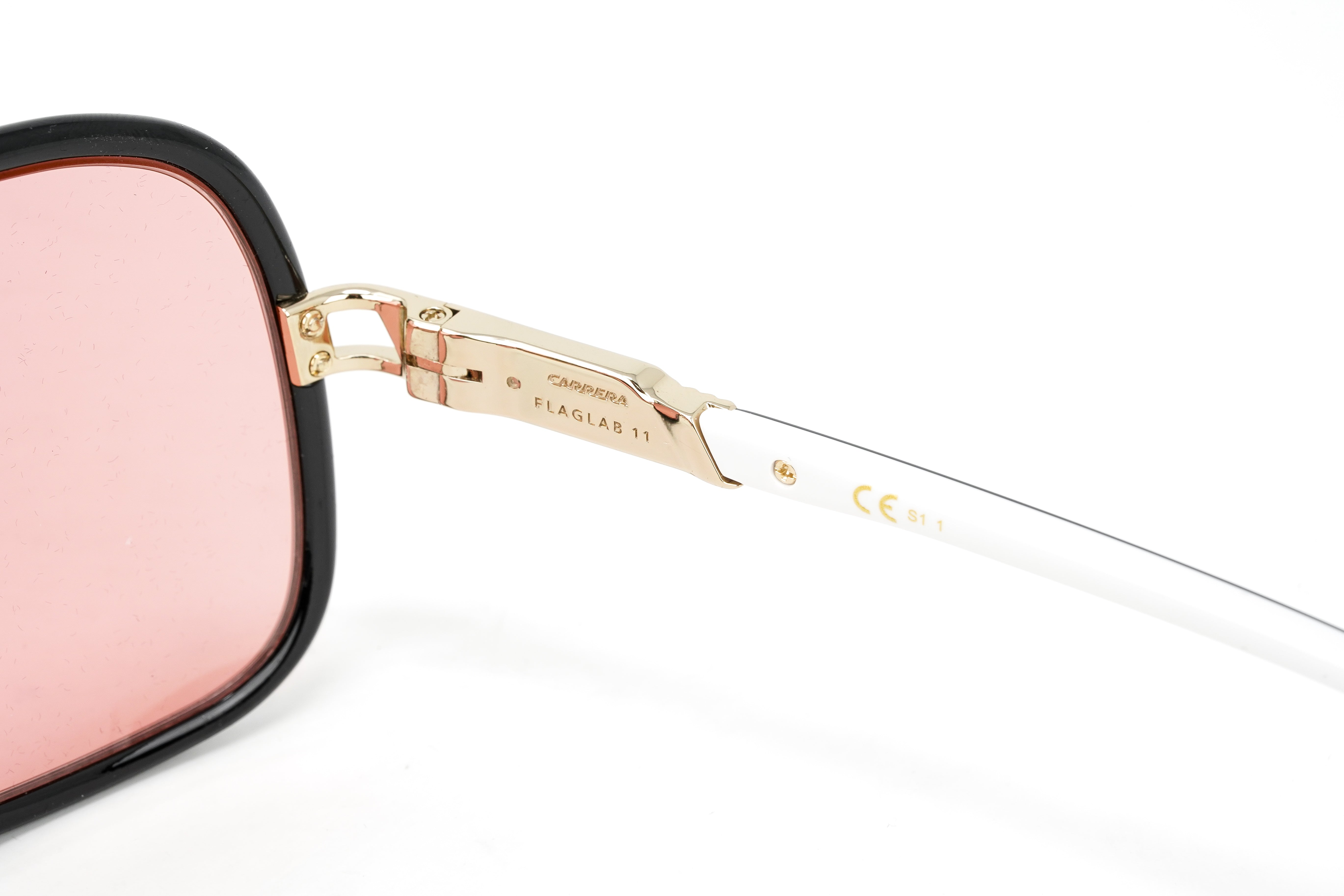 Carrera Unisex Sunglasses Pilot Shield Pink Mirror FLAGLAB 11 3H2-GR8 Sunglasses