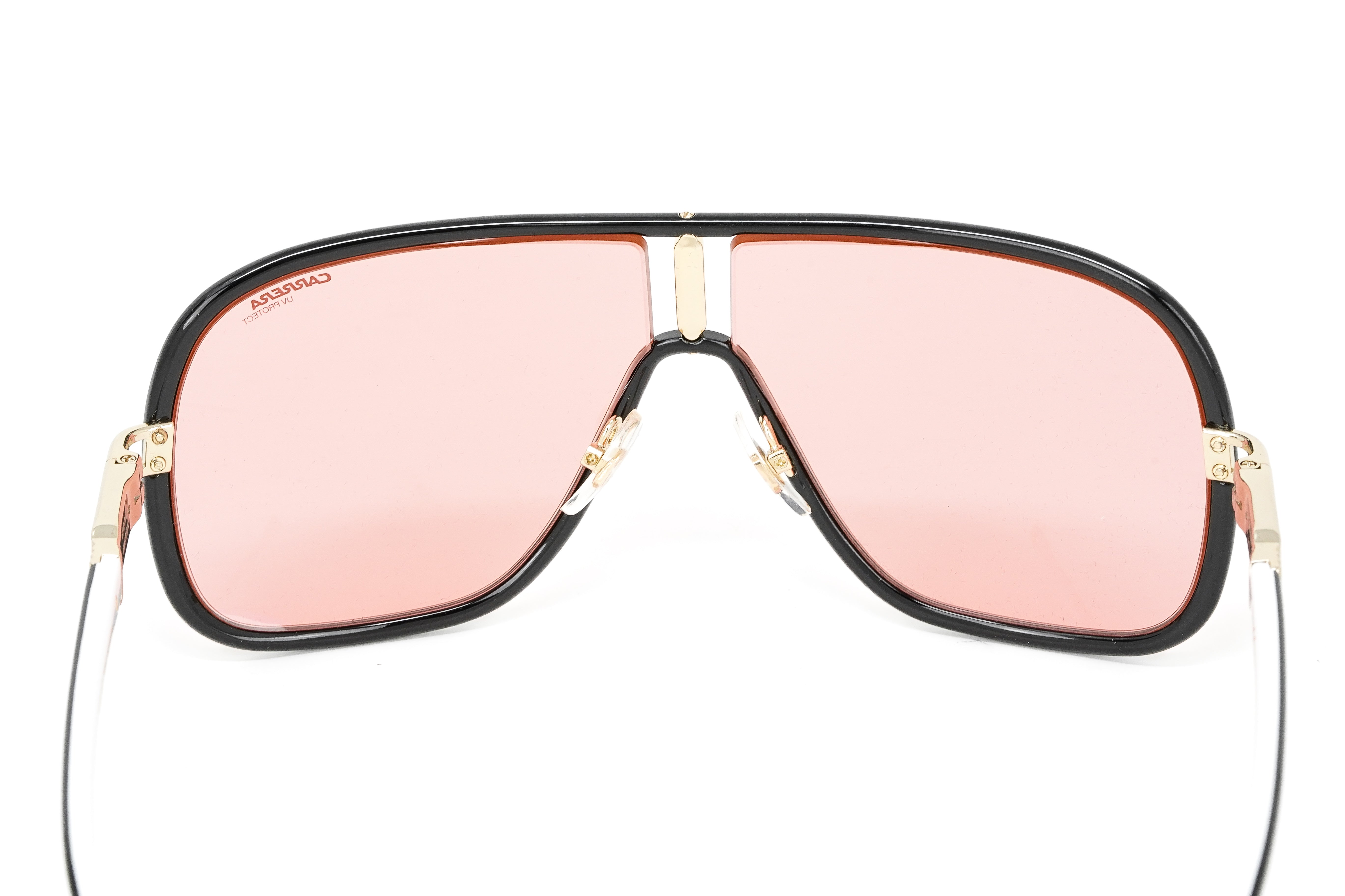 Carrera Unisex Sunglasses Pilot Shield Pink Mirror FLAGLAB 11 3H2-GR8 Sunglasses