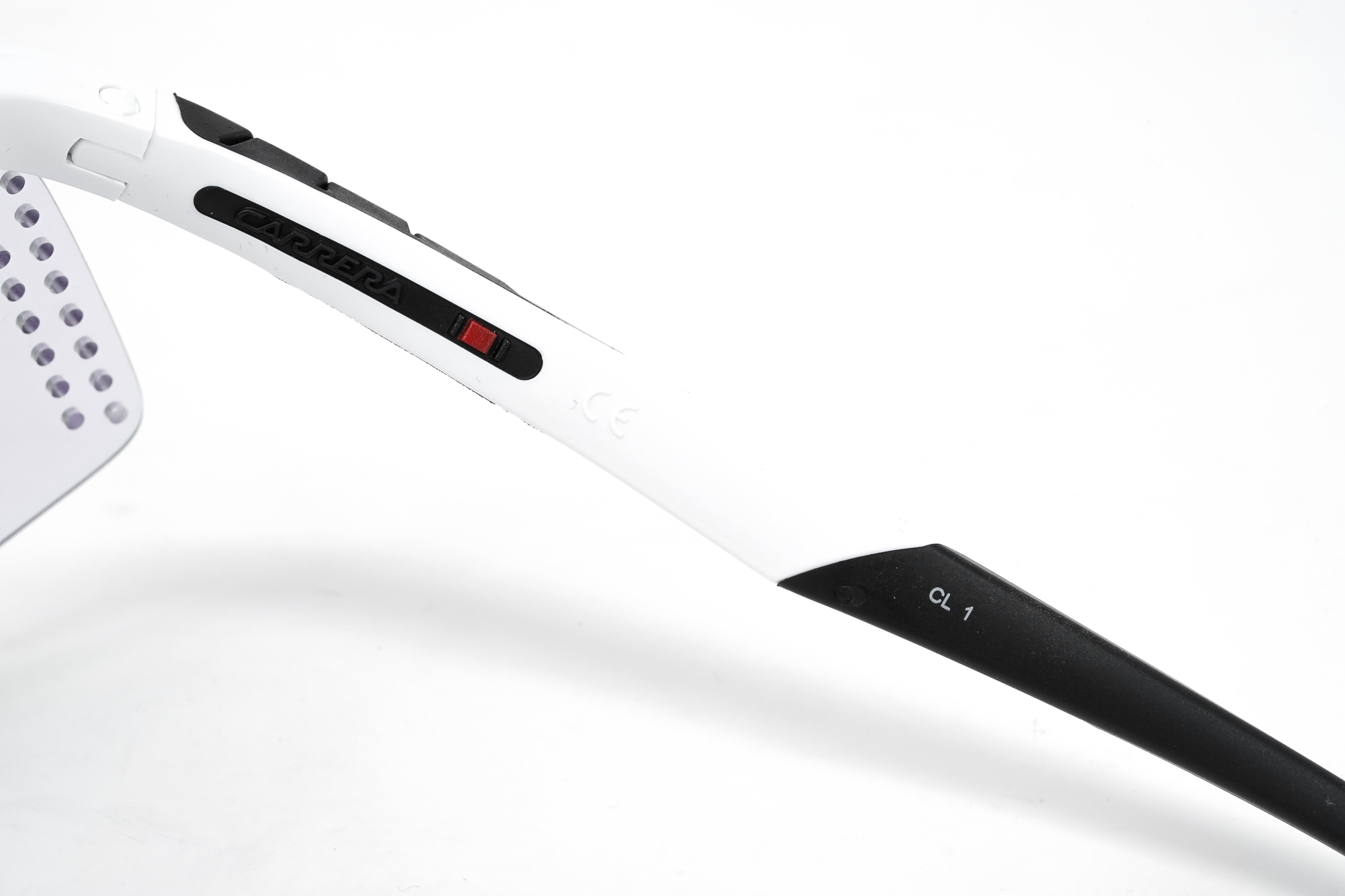 Carrera Unisex Sunglasses Shield Wap-Around White Pink HYPERFIT 10/S D4Q-GR8 Sunglasses