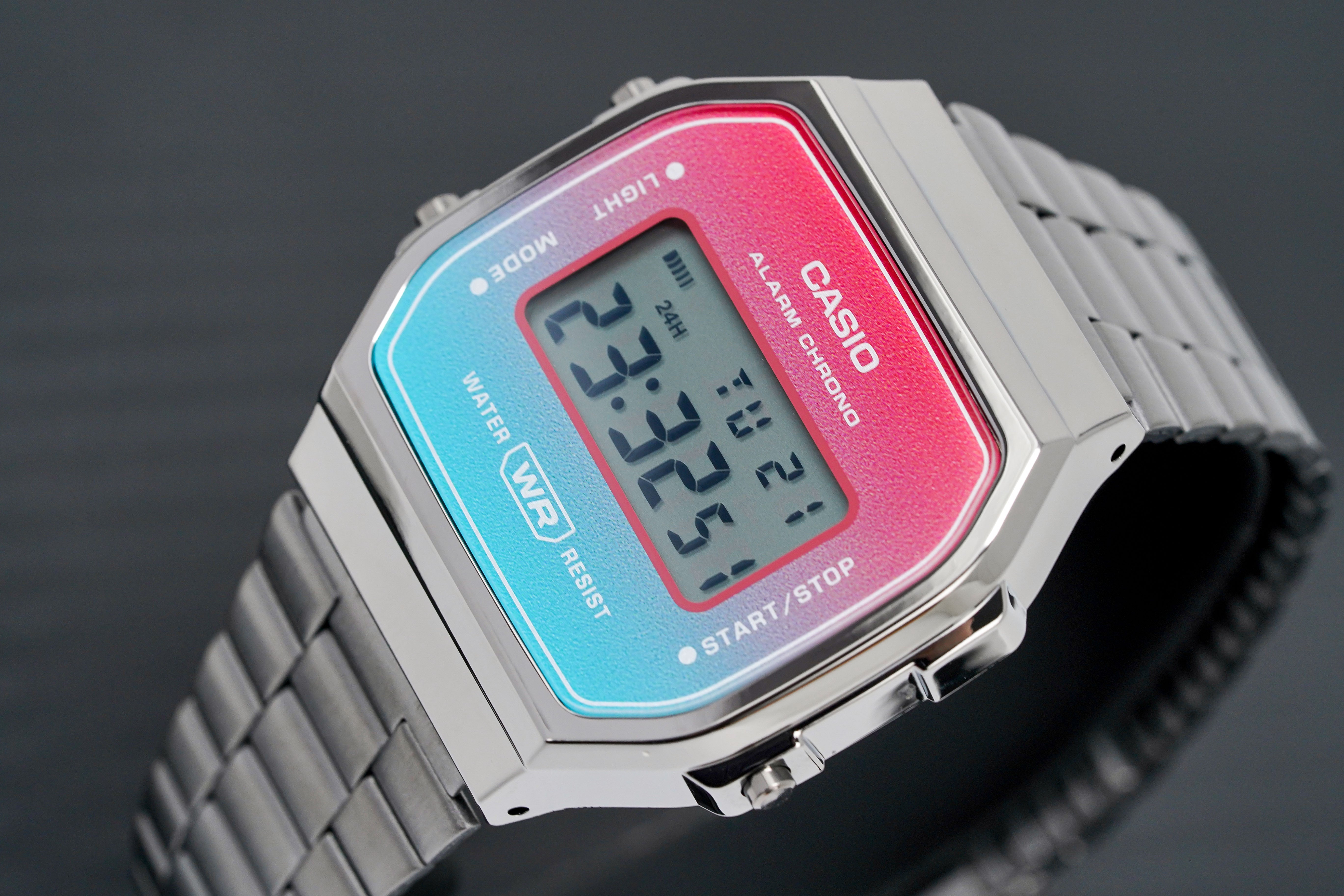 Casio Watch Digital Vintage Pink/Blue A168WERB-2ADF-GR8 Sunglasses