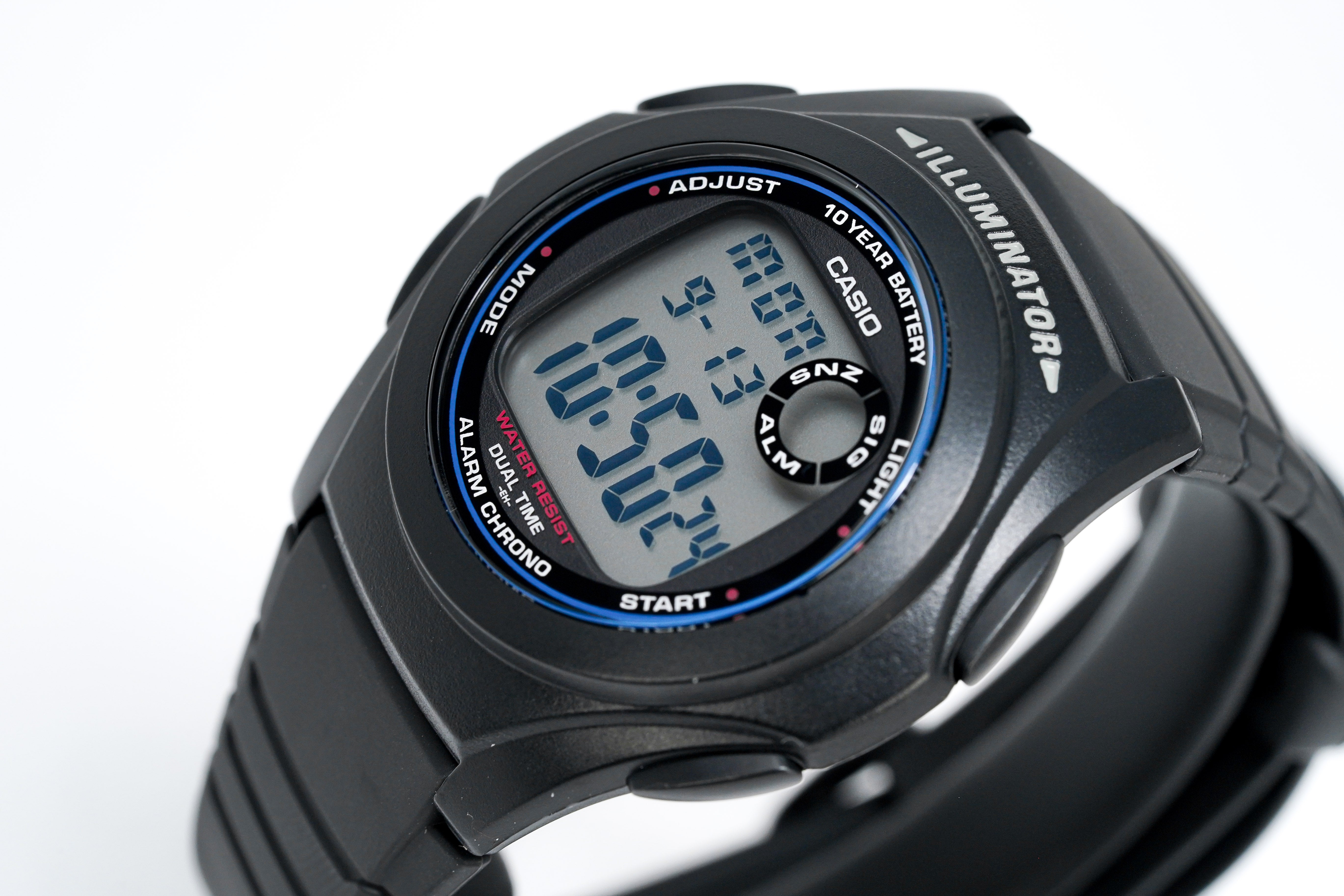 Casio Watch Youth Illuminator Digital Black F-200W-1ADF-GR8 Sunglasses