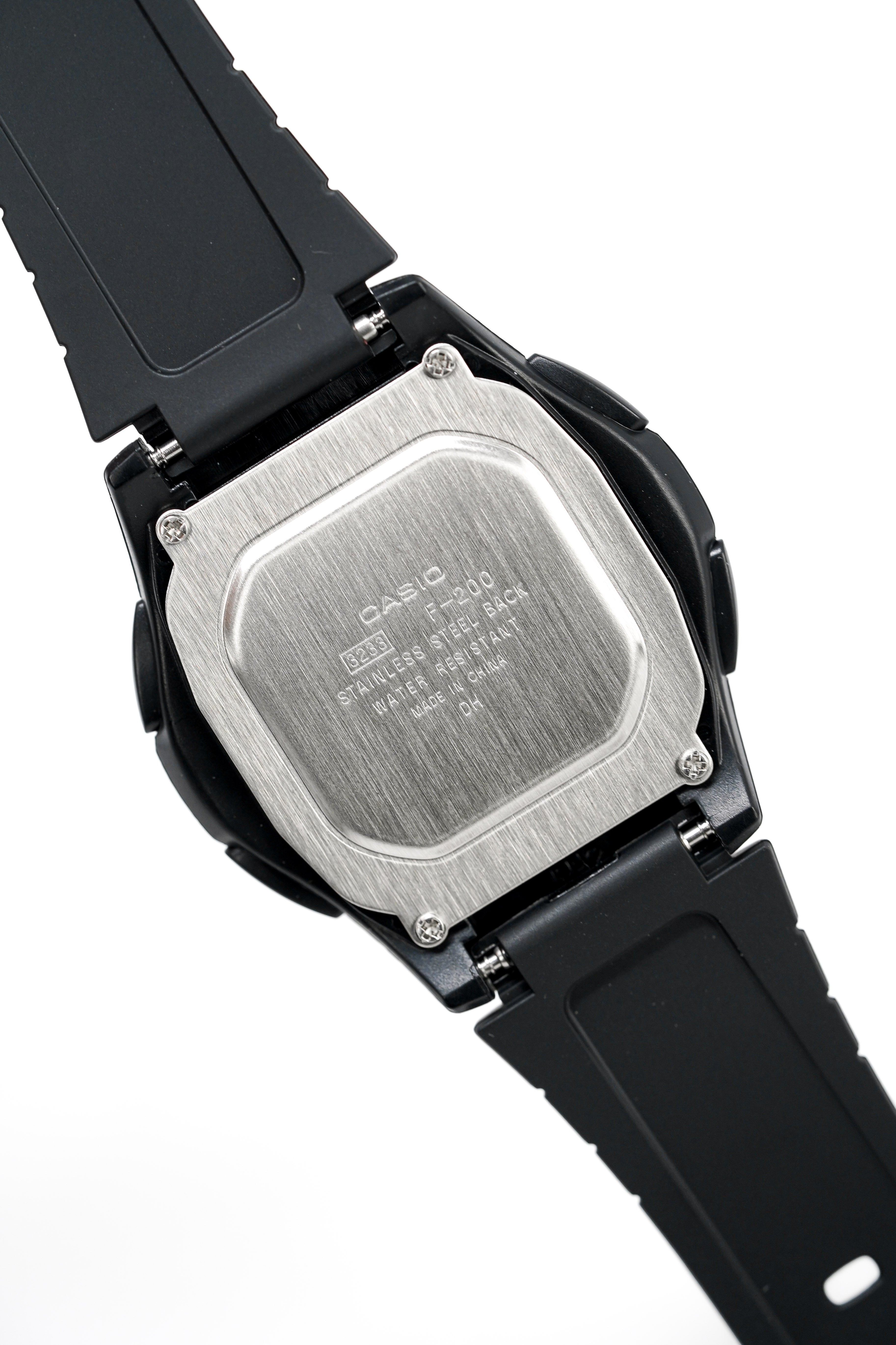 Casio Watch Youth Illuminator Digital Black F-200W-1ADF-GR8 Sunglasses