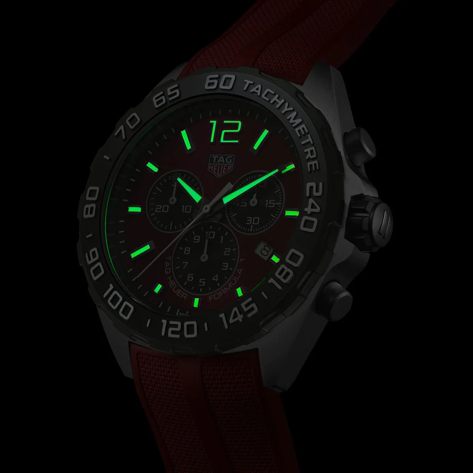 Tag Heuer Watch Formula 1 Chronograph Red Rubber CAZ101AN.FT8055-GR8 Sunglasses