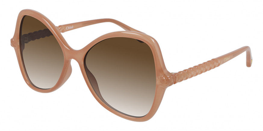 Chloé Women's Sunglasses Billie Oversized Butterfly Pink/Brown CH0001S-003 56-GR8 Sunglasses