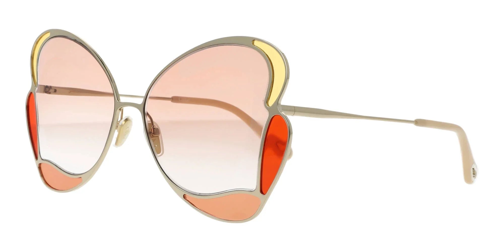 Chloé Women's Sunglasses Gemma Butterfly Orange CH0048S-001 60-GR8 Sunglasses