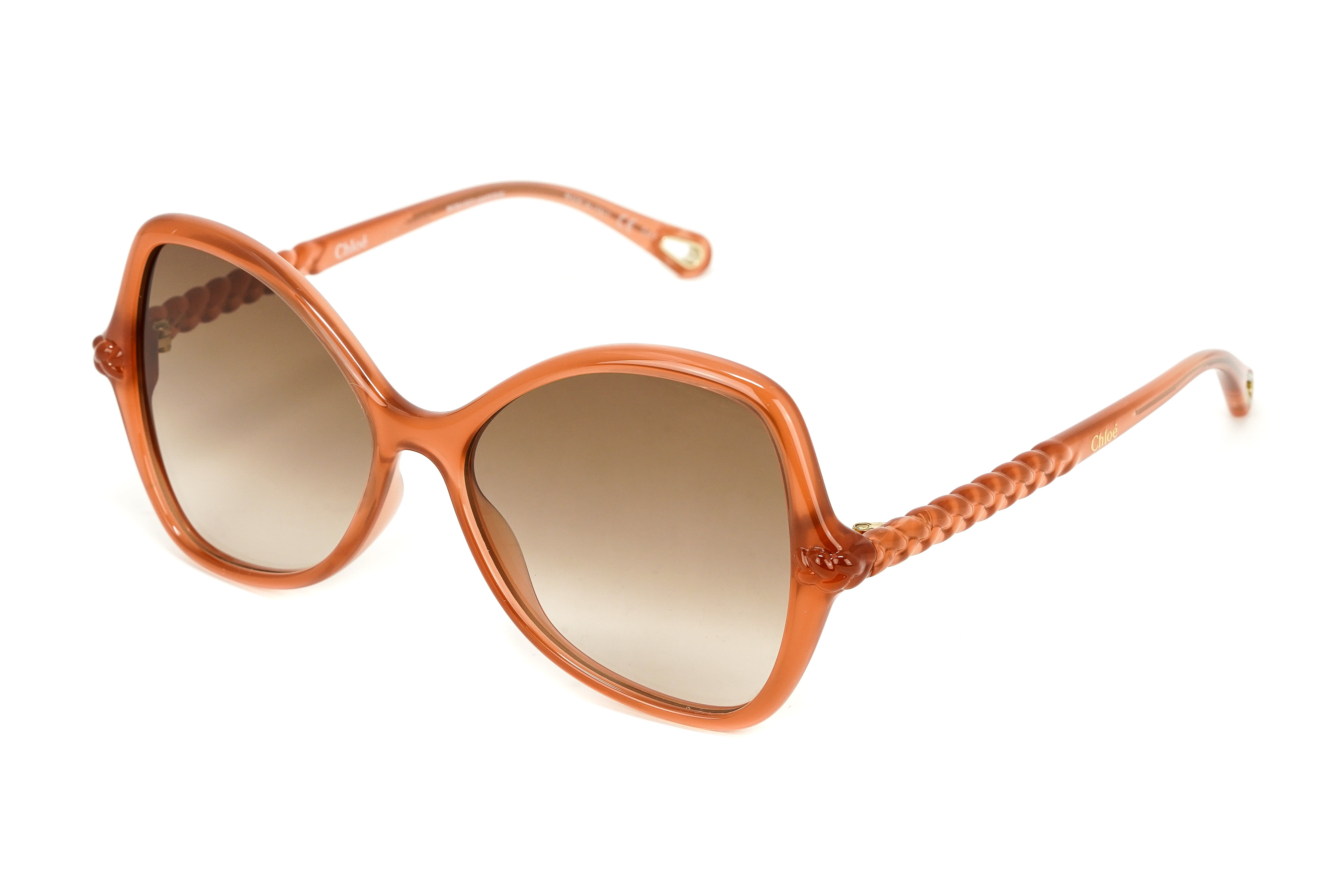 Chloé Women's Sunglasses Billie Oversized Butterfly Pink/Brown CH0001S-003 56-GR8 Sunglasses