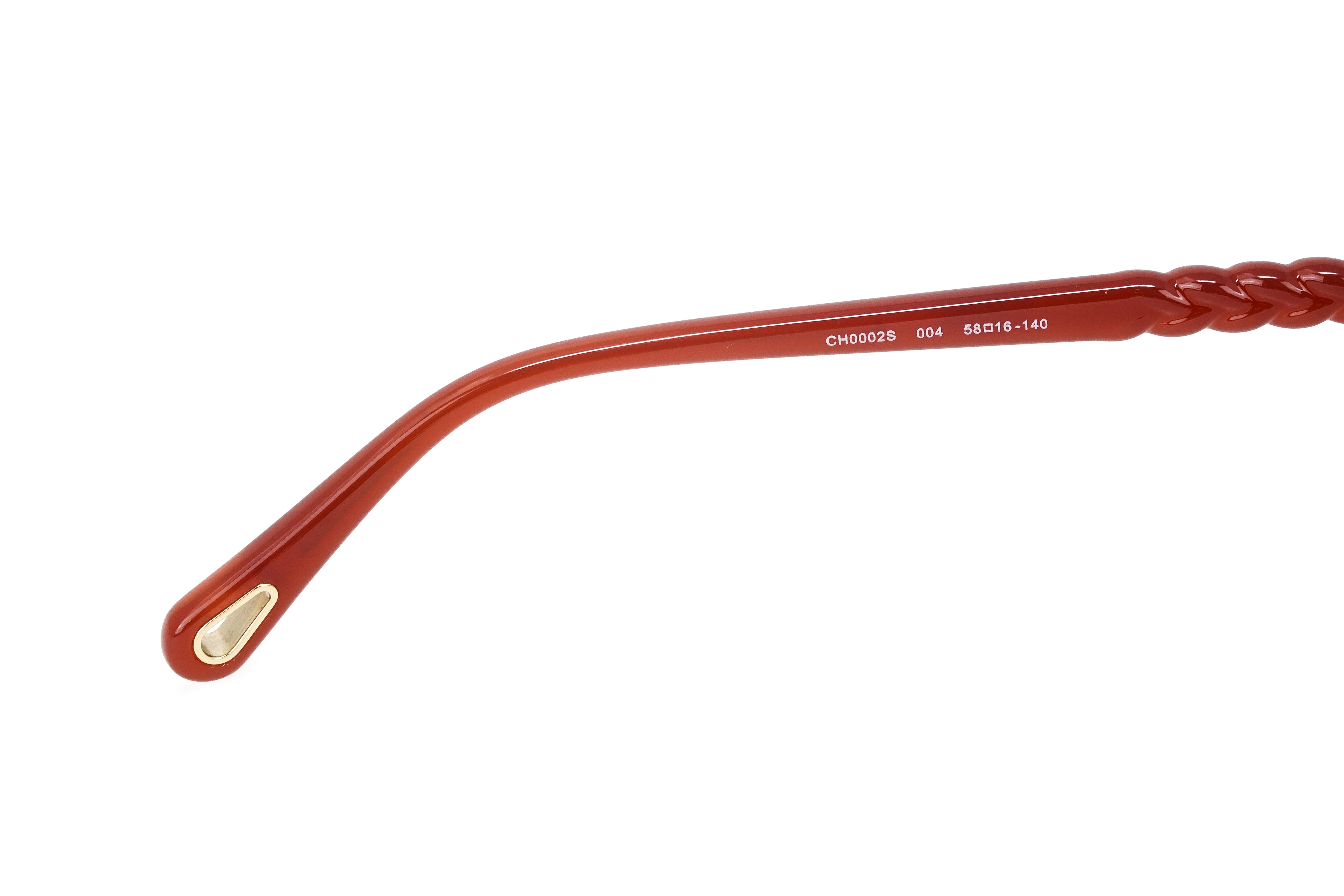 Chloé Women's Sunglasses Oversized Round Orange/Grey CH0002S-004 58-GR8 Sunglasses