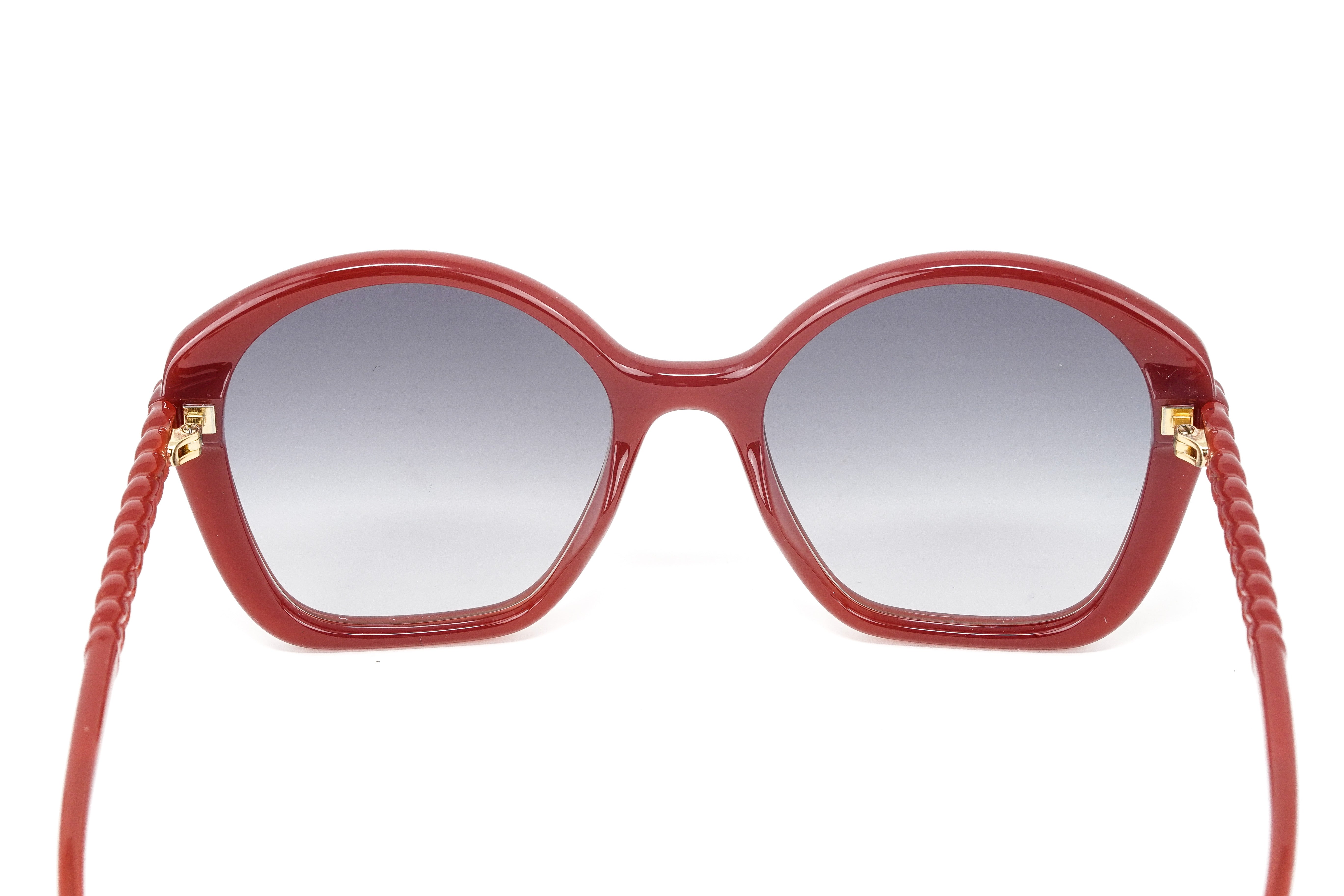 Chloé Women's Sunglasses Billie Oversized Round Burgundy CH0003S-003 55-GR8 Sunglasses