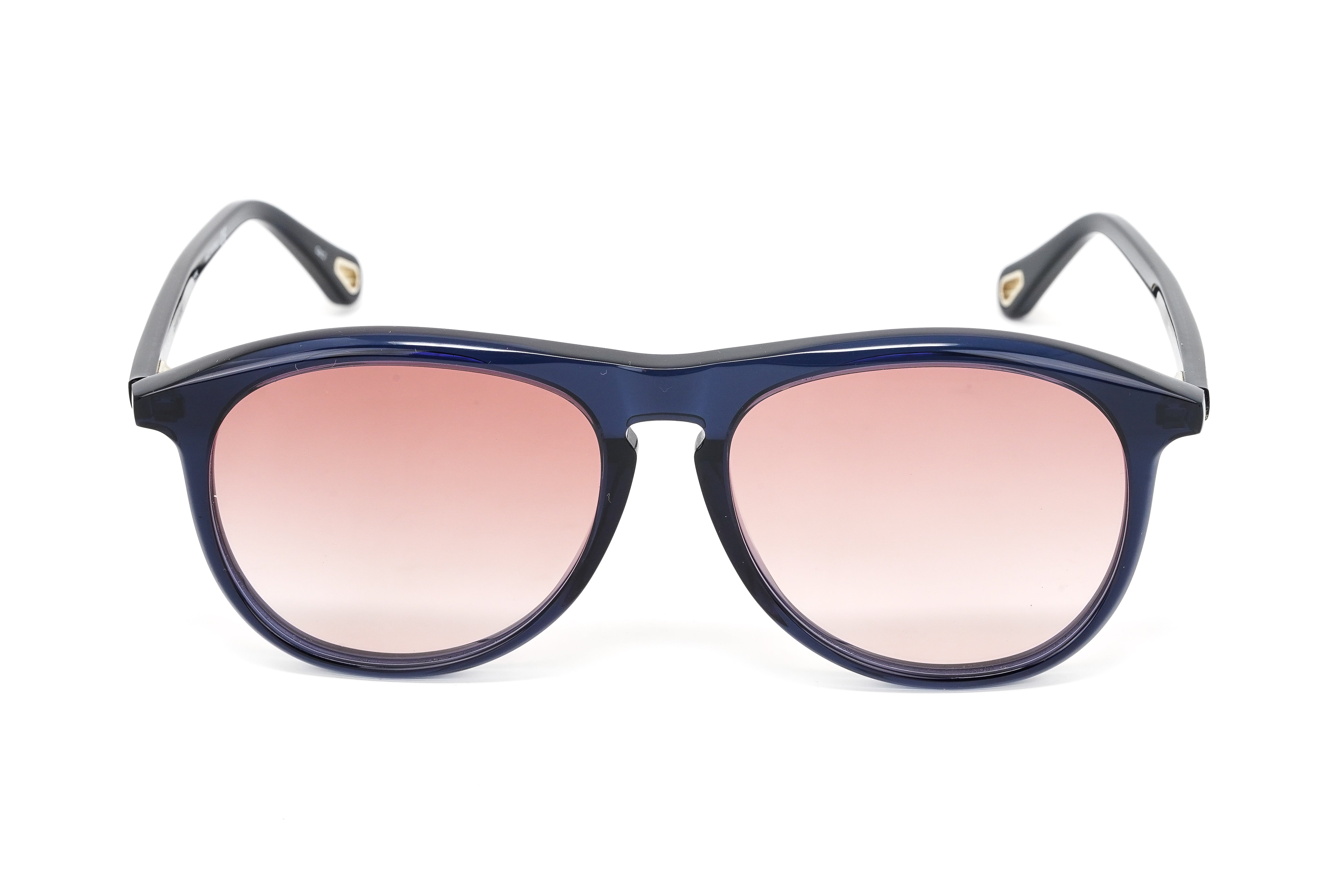 Chloé Women's Sunglasses Esther Oversized Pilot Blue/Orange CH0009S-001 56-GR8 Sunglasses