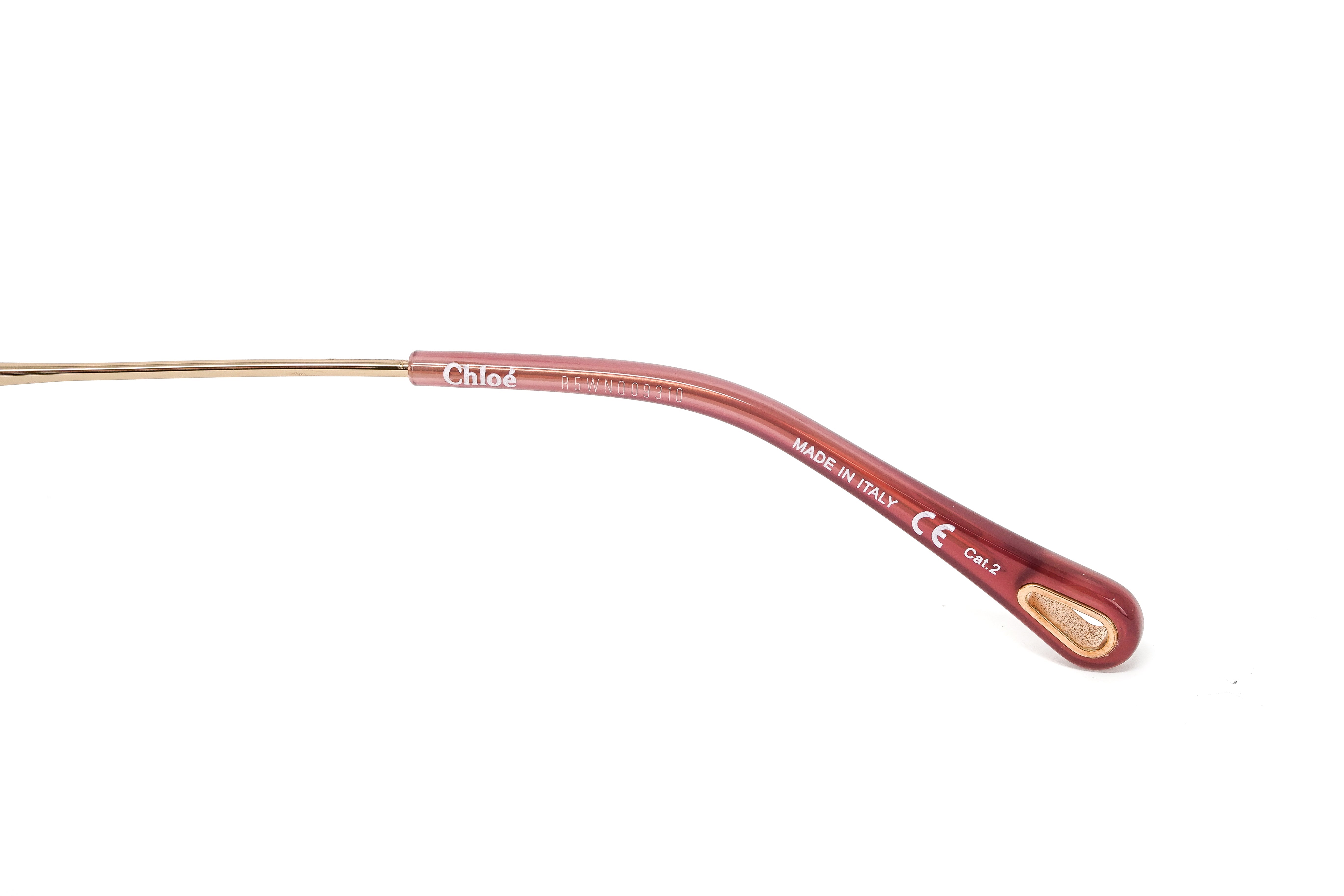 Chloé Women's Sunglasses Gemma Oversized Round Butterfly Beige CH0024S-004 60-GR8 Sunglasses