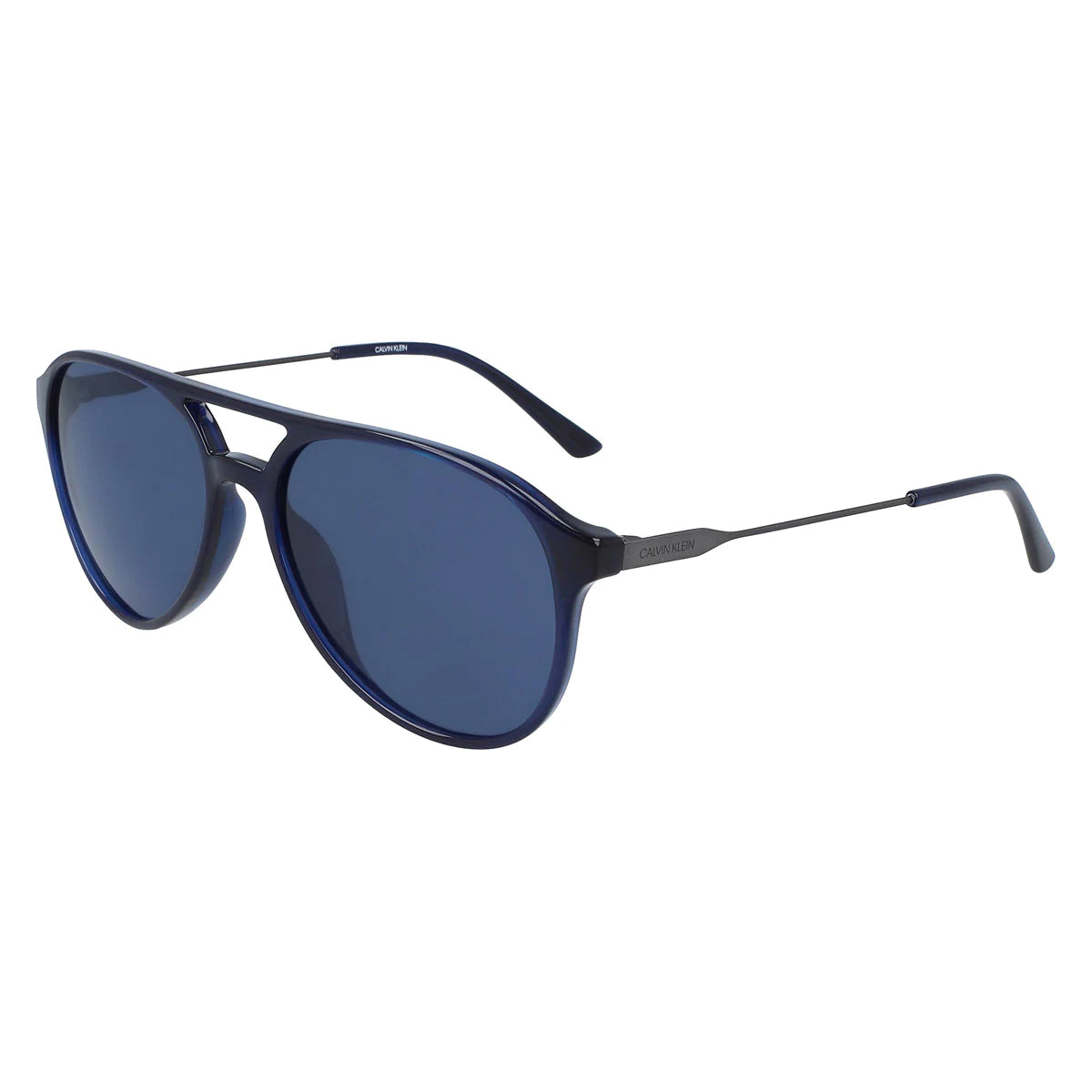 Calvin Klein Men's Pilot Sunglasses Navy Blue CK20702S 410-GR8 Sunglasses