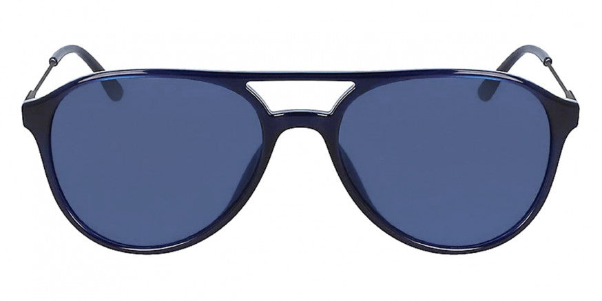 Calvin Klein Men's Pilot Sunglasses Navy Blue CK20702S 410-GR8 Sunglasses