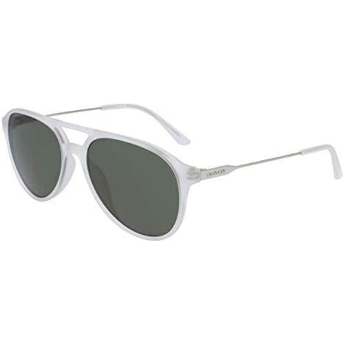 Calvin Klein Men's Sunglasses Pilot White CK20702S 971-GR8 Sunglasses