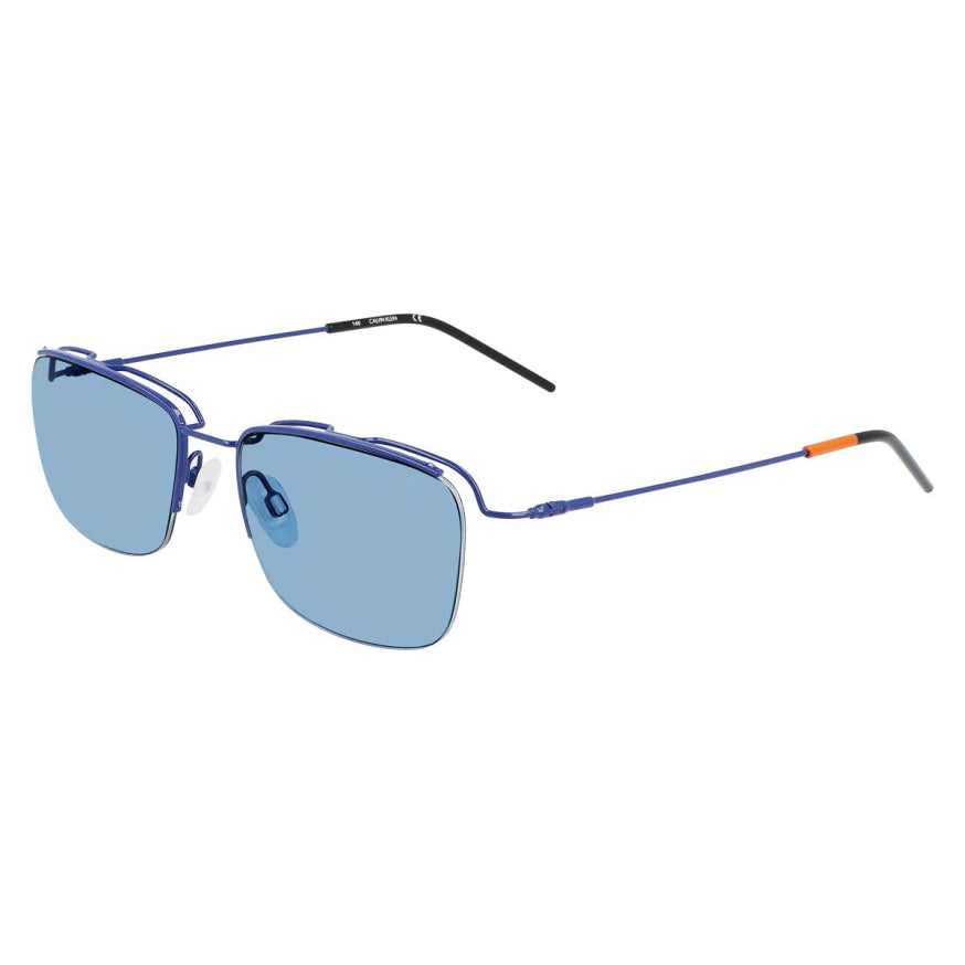 Calvin Klein Unisex Sunglasses Rectangular Blue CK21122S 407-GR8 Sunglasses