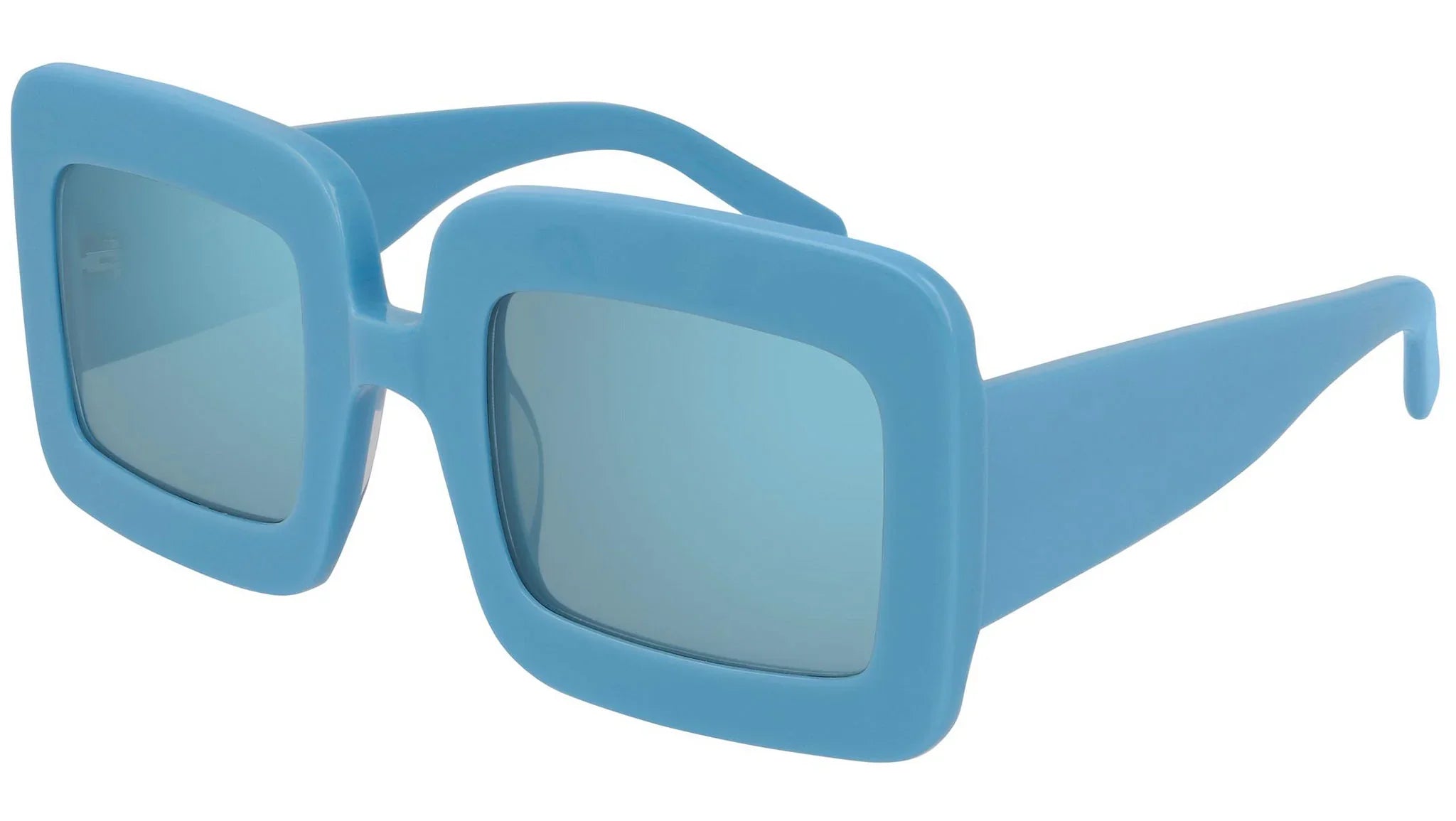 Courrèges Women's Sunglasses Oversized Square Blue CL2001-004 52-GR8 Sunglasses