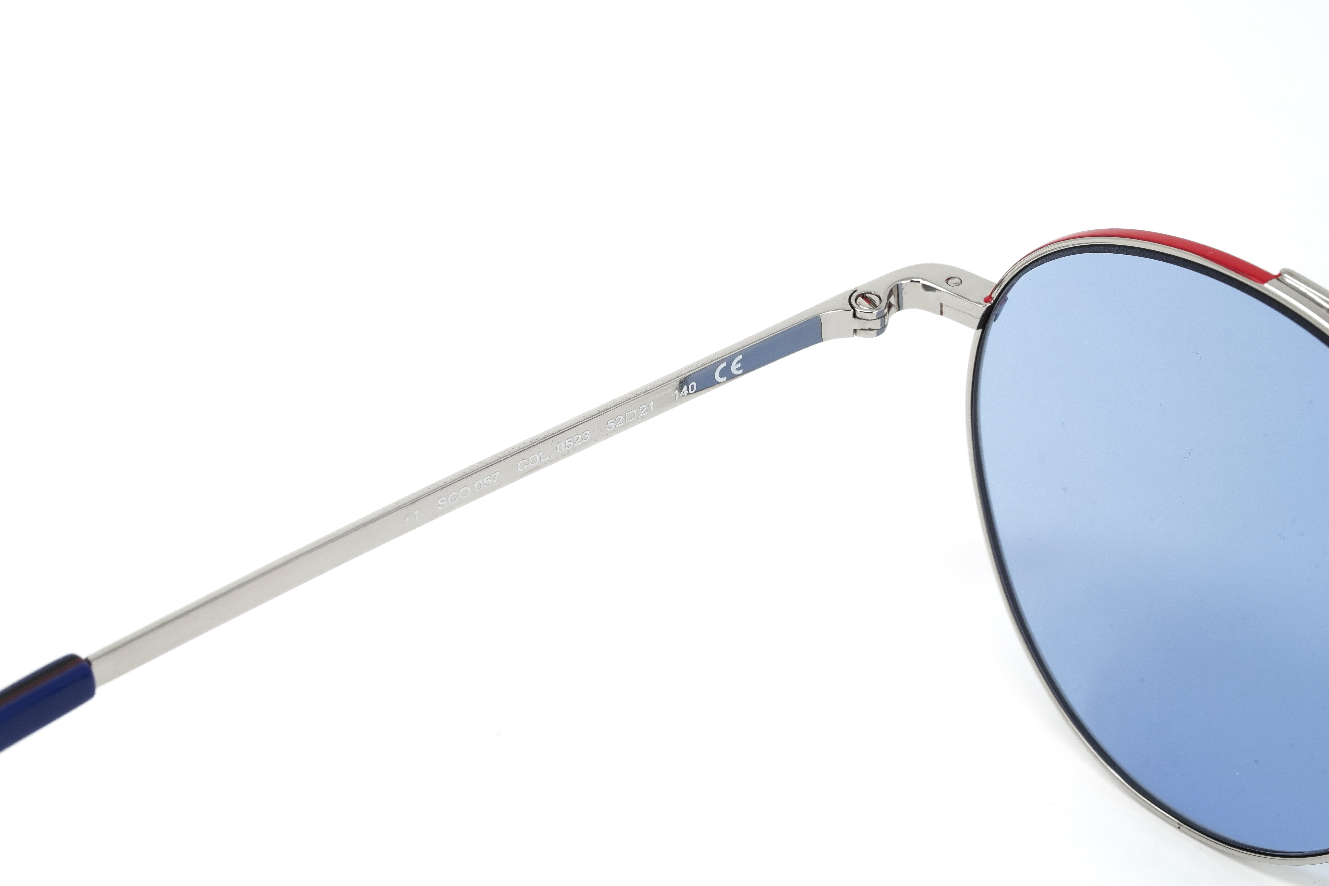 Converse Unisex Sunglasses Steel and Blue Lenses SCO057Q 0523-GR8 Sunglasses