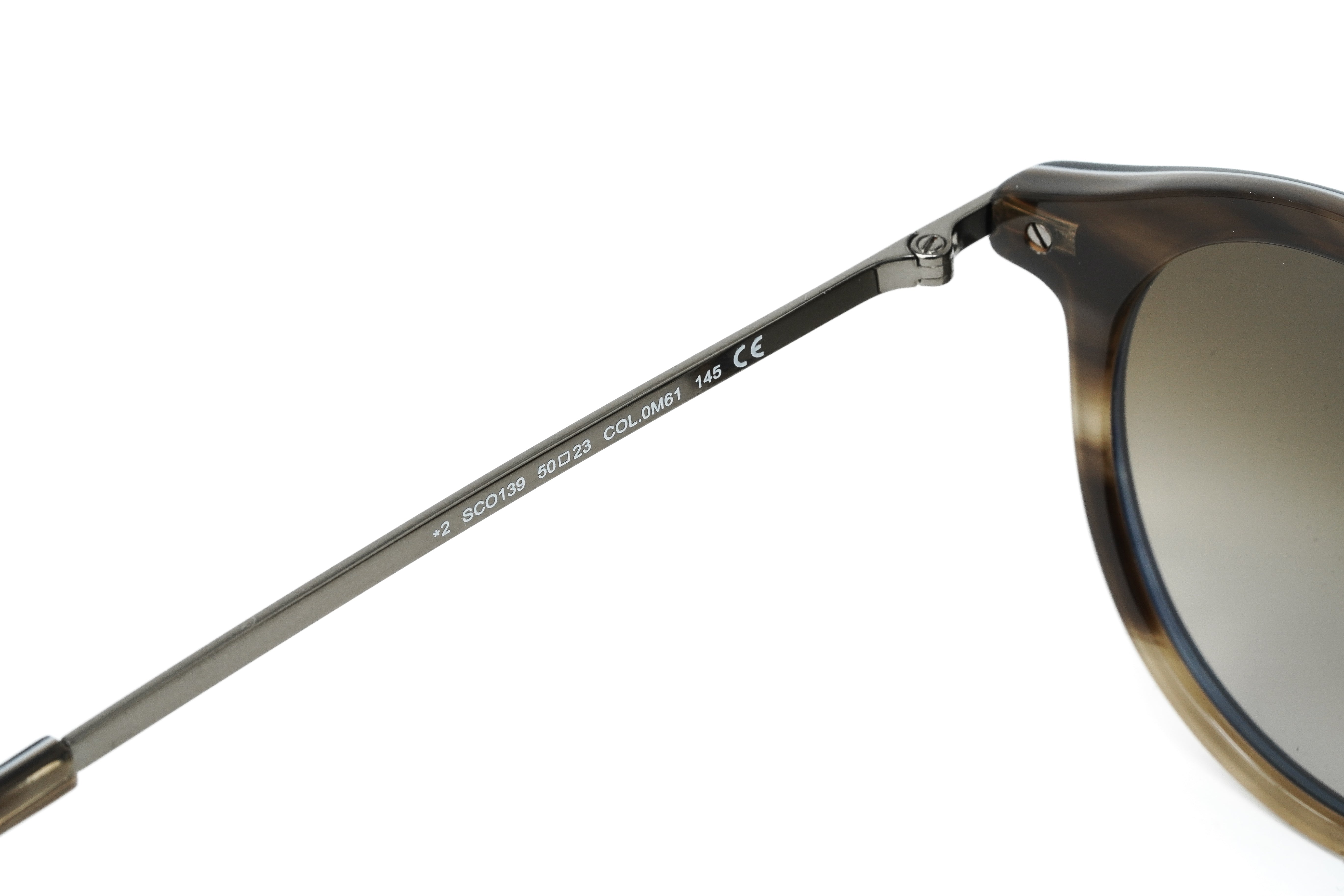 Converse Unisex Sunglasses Round Flat Top Navy and Brown SCO139 0M61-GR8 Sunglasses