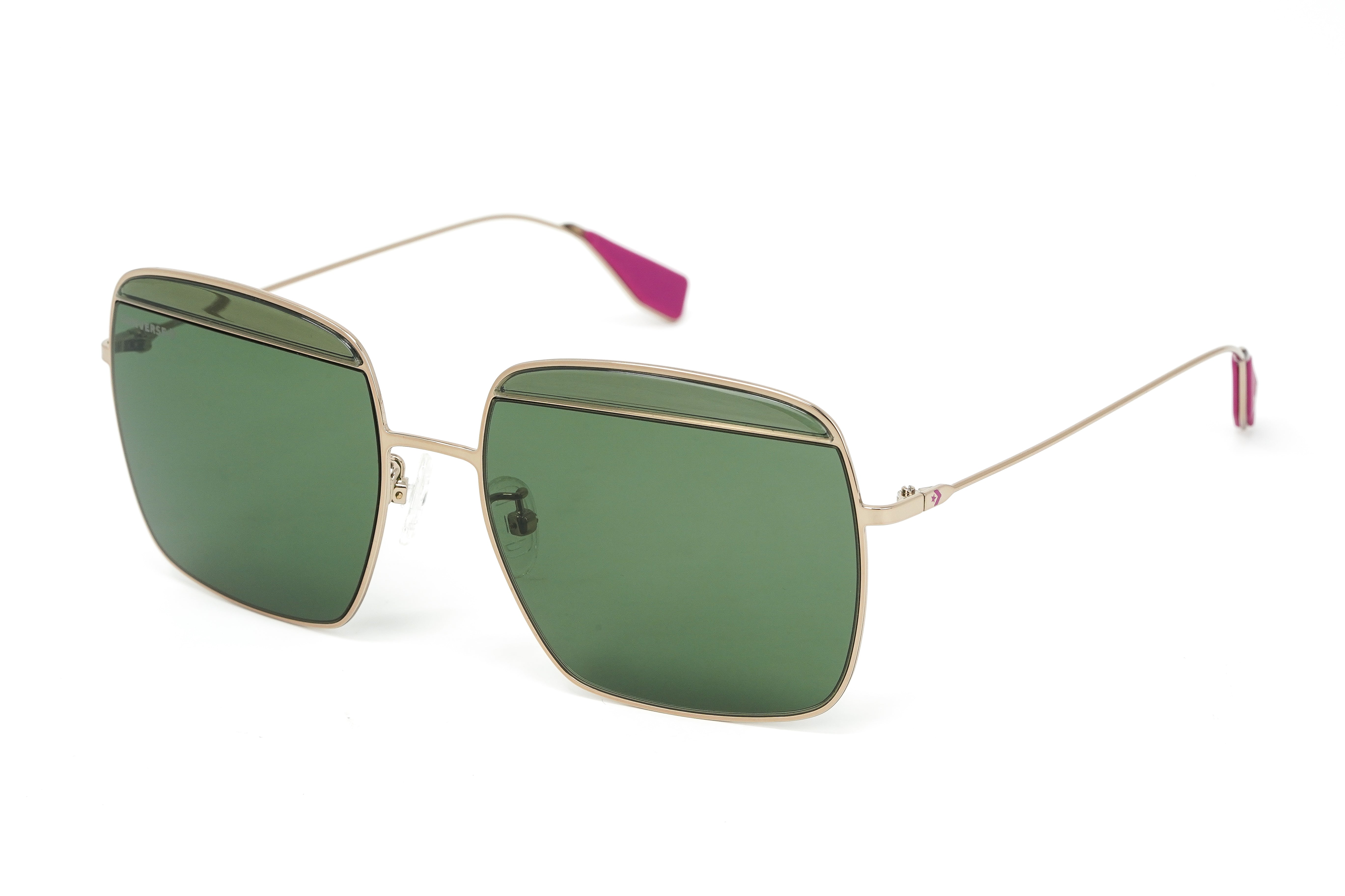 Converse Women's Sunglasses Square Bronze and Green SCO148 8FEY-GR8 Sunglasses