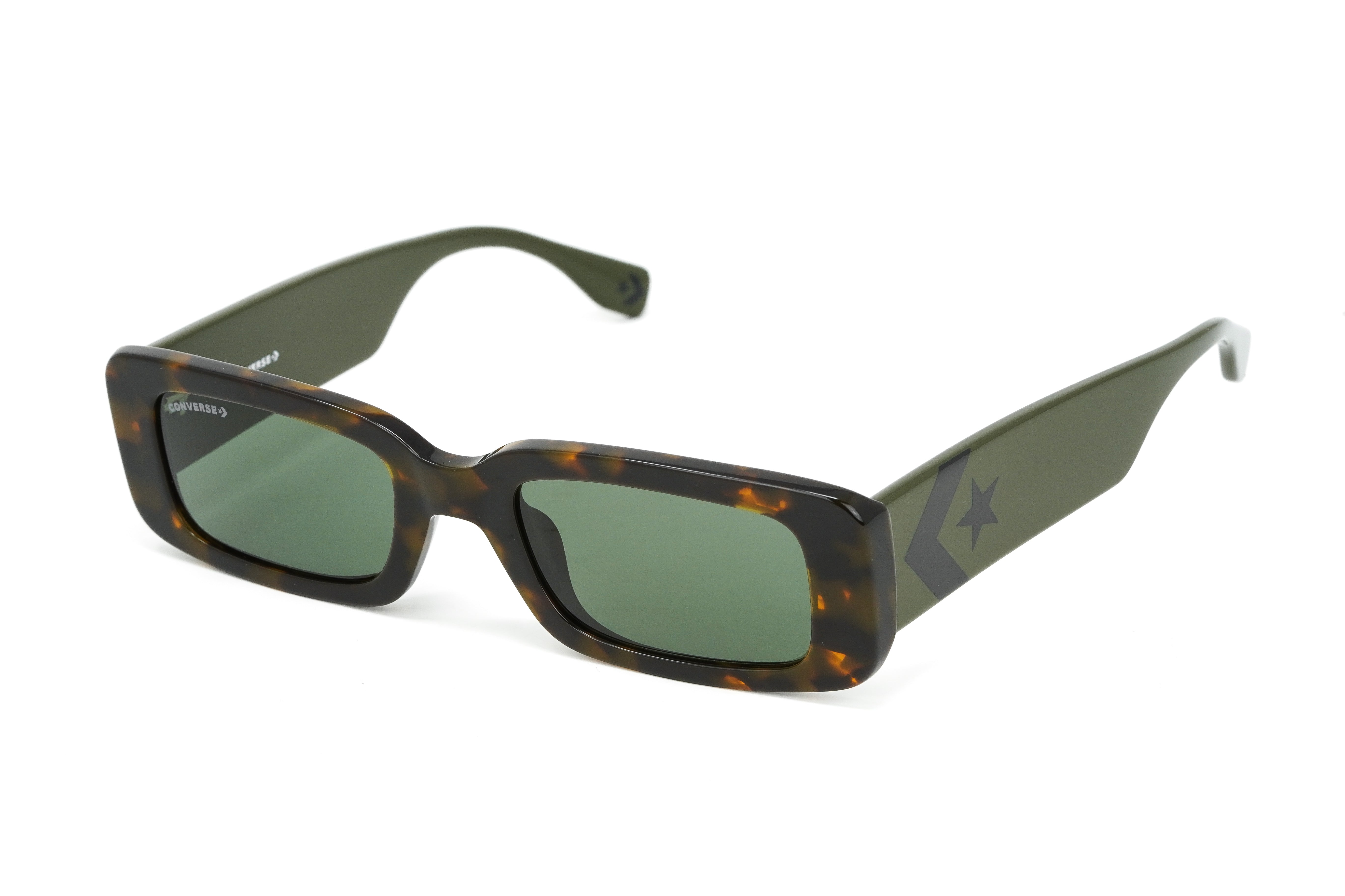Converse Unisex Sunglasses Rectangle Tortoise Shell and Grey SCO228 0752-GR8 Sunglasses