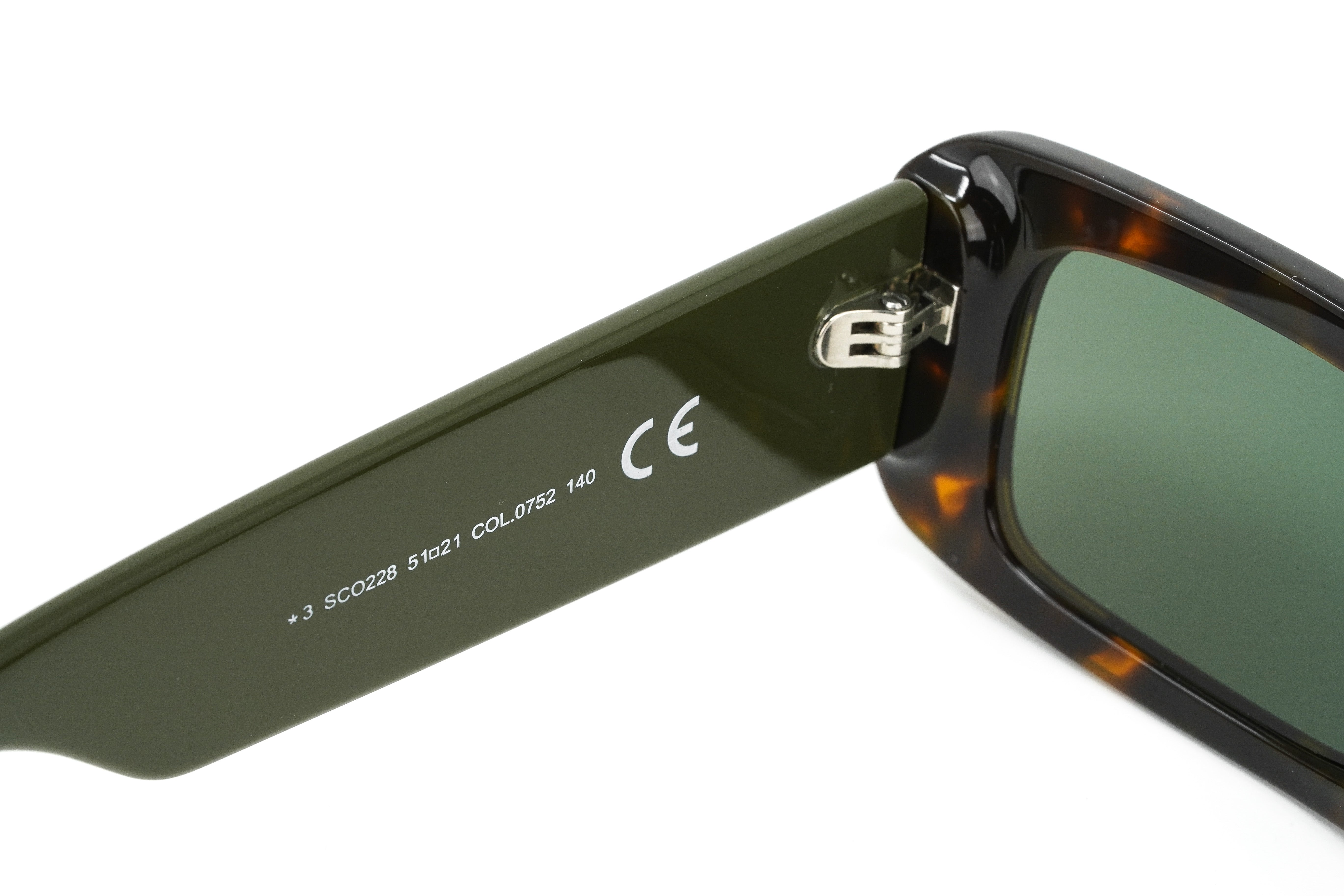 Converse Unisex Sunglasses Rectangle Tortoise Shell and Grey SCO228 0752-GR8 Sunglasses