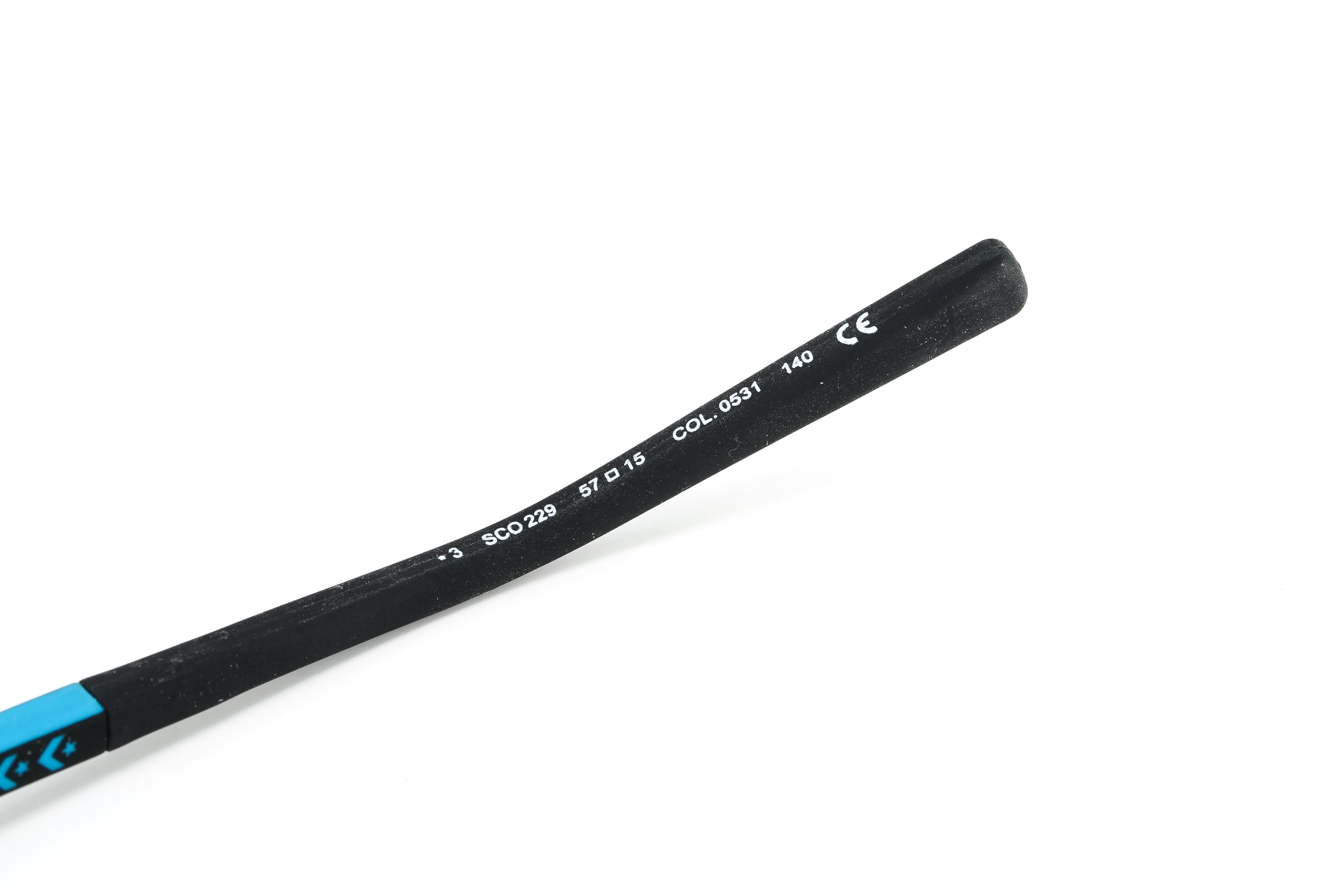 Converse Men's Sunglasses Square Flat Top Matte Black and Blue SCO229 0531-GR8 Sunglasses