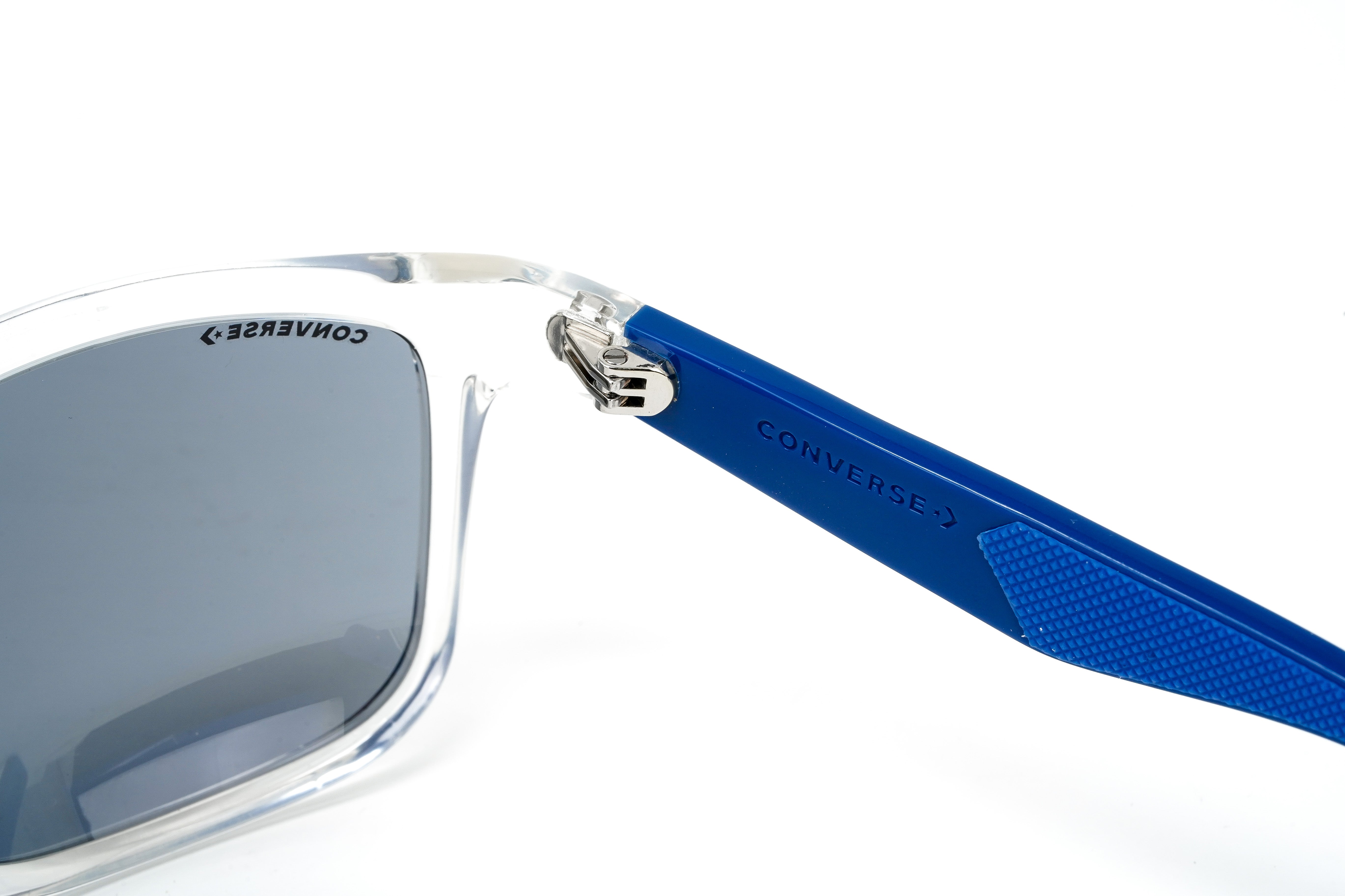 Converse Men's Sunglasses Rectangle Wrap-around Crystal and Navy SCO245 880B-GR8 Sunglasses