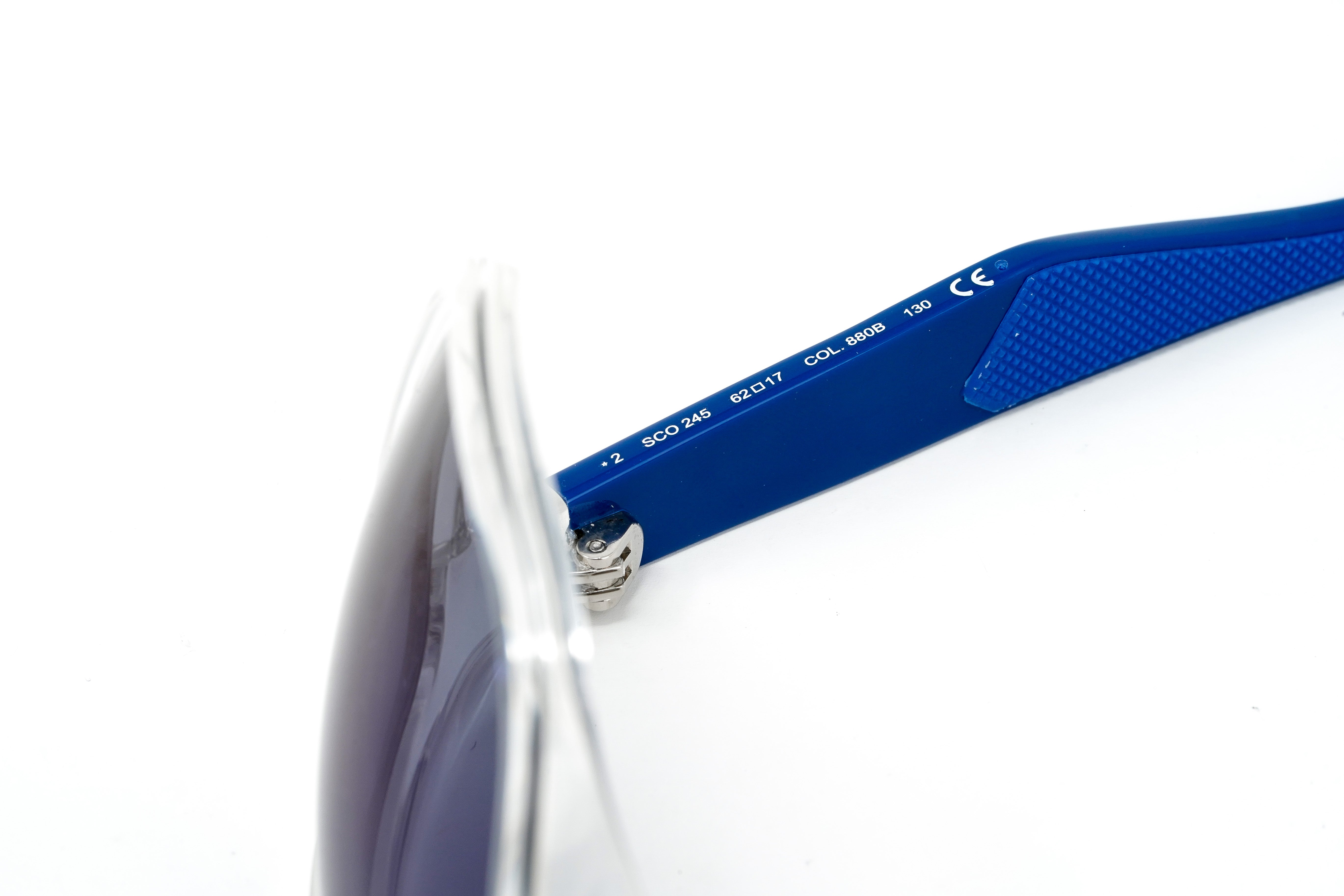 Converse Men's Sunglasses Rectangle Wrap-around Crystal and Navy SCO245 880B-GR8 Sunglasses