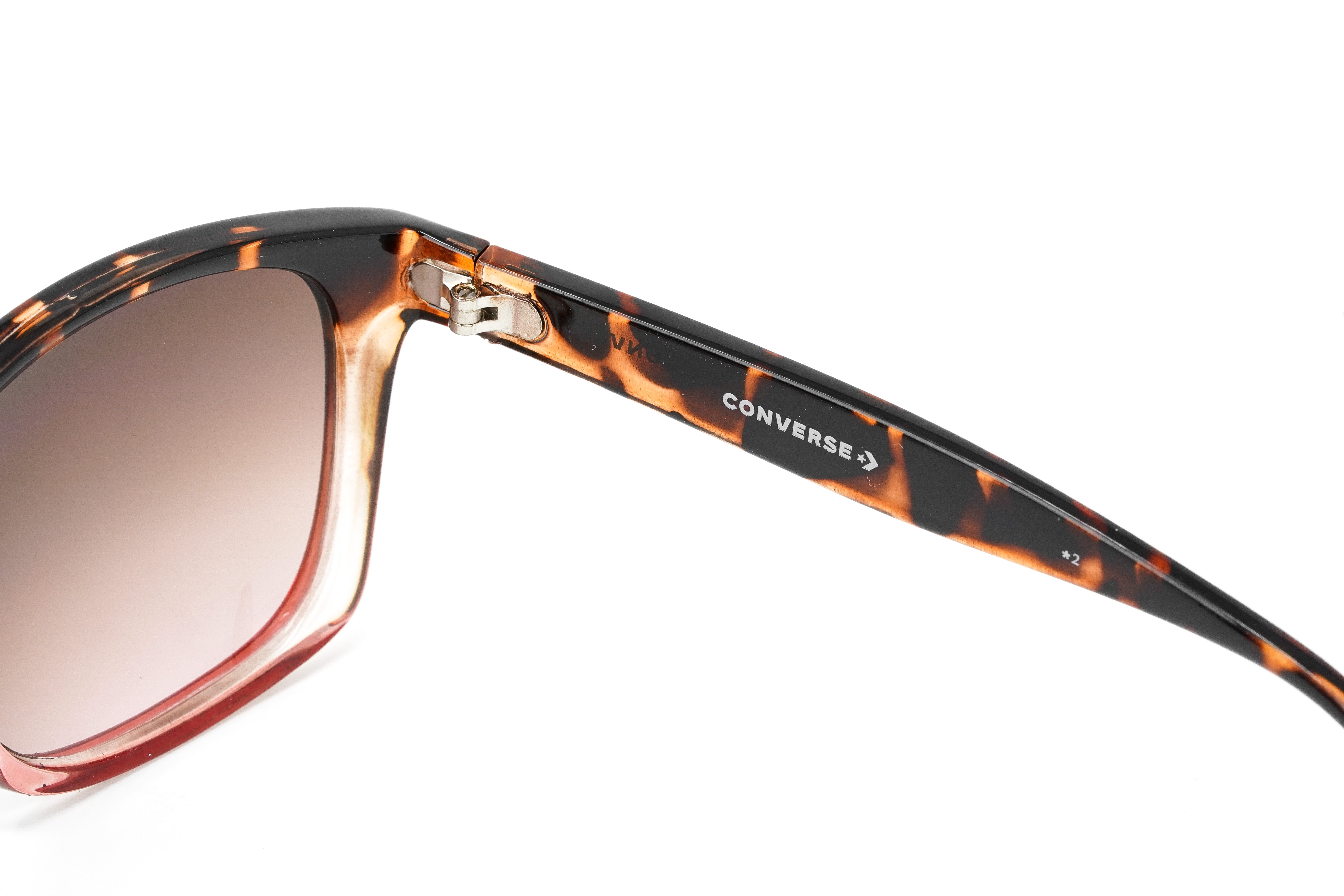 Converse Womens Sunglasses Large Square Tortoise and Pink SCO294 TOPI-GR8 Sunglasses