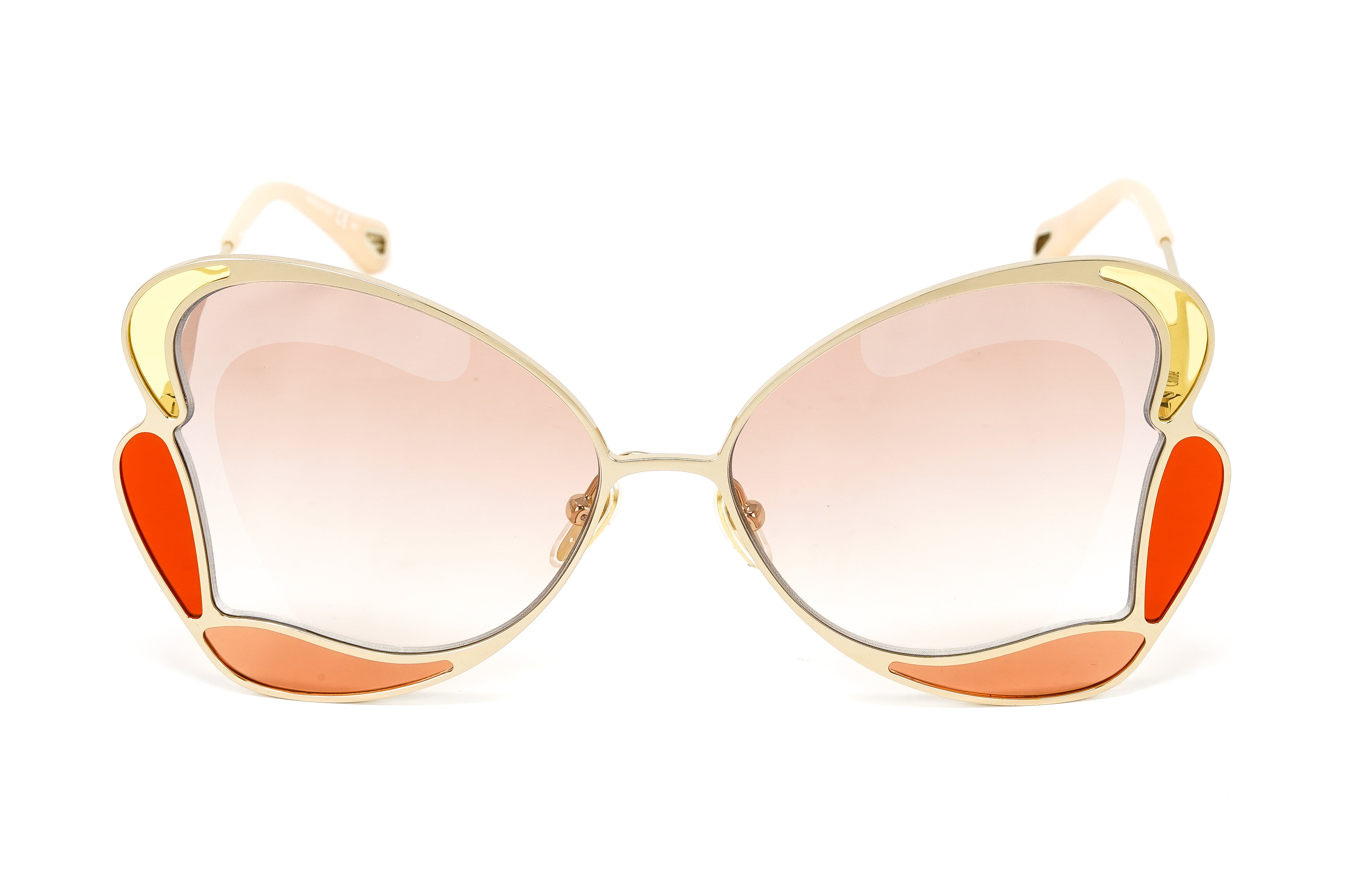 Chloé Women's Sunglasses Gemma Butterfly Orange CH0048S-001 60-GR8 Sunglasses