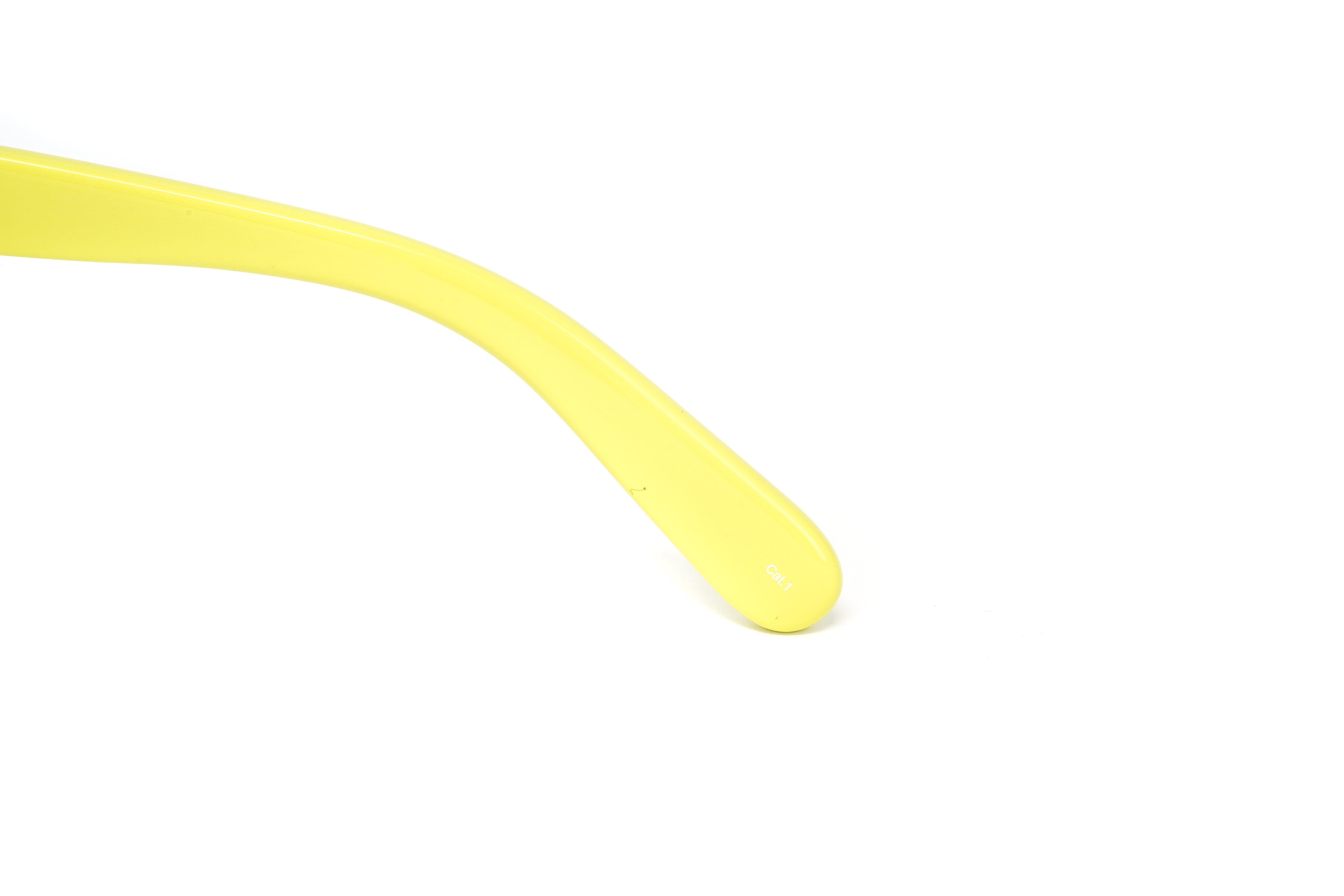 Courrèges Women's Sunglasses Oversized Flat Top Yellow CL1901-003 66-GR8 Sunglasses