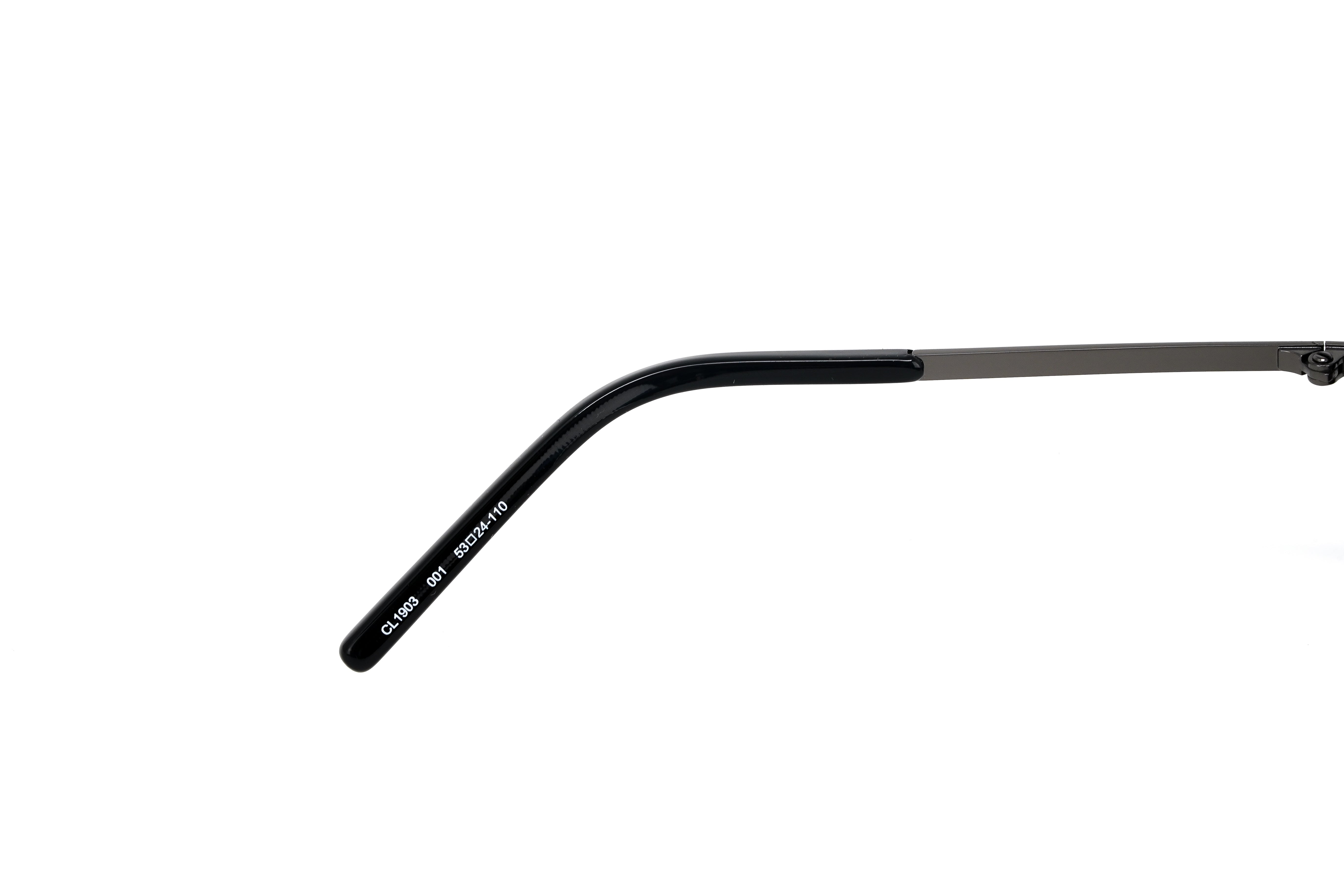 Courrèges Women's Sunglasses Cat Eye Wraparound Black and Flame CL1903-001 53-GR8 Sunglasses