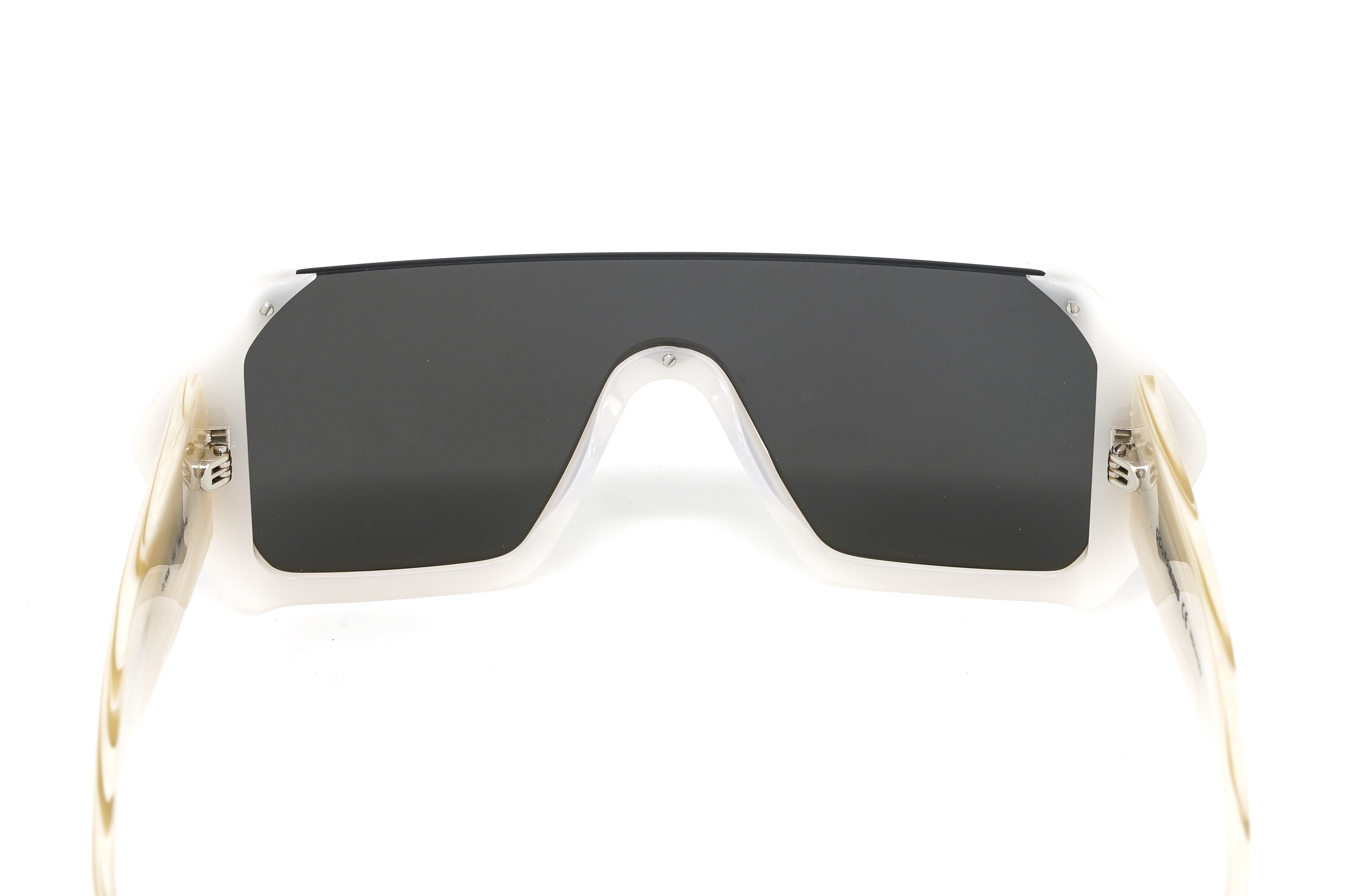 Courrèges Women's Sunglasses Oversized Shield Ivory/Beige CL1909-003 99-GR8 Sunglasses