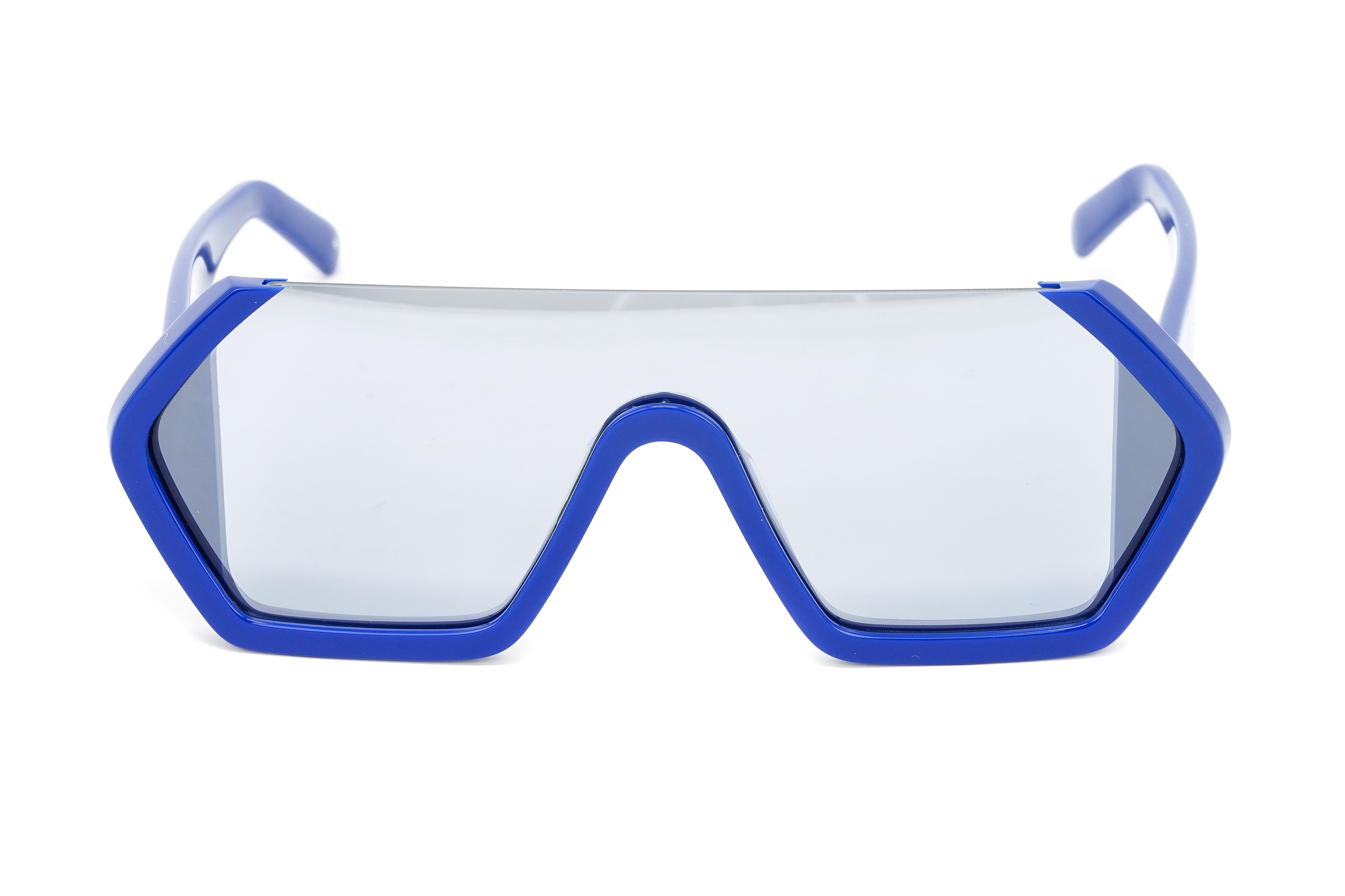 Courrèges Women's Sunglasses Oversized Shield Blue CL1909-004 99-GR8 Sunglasses