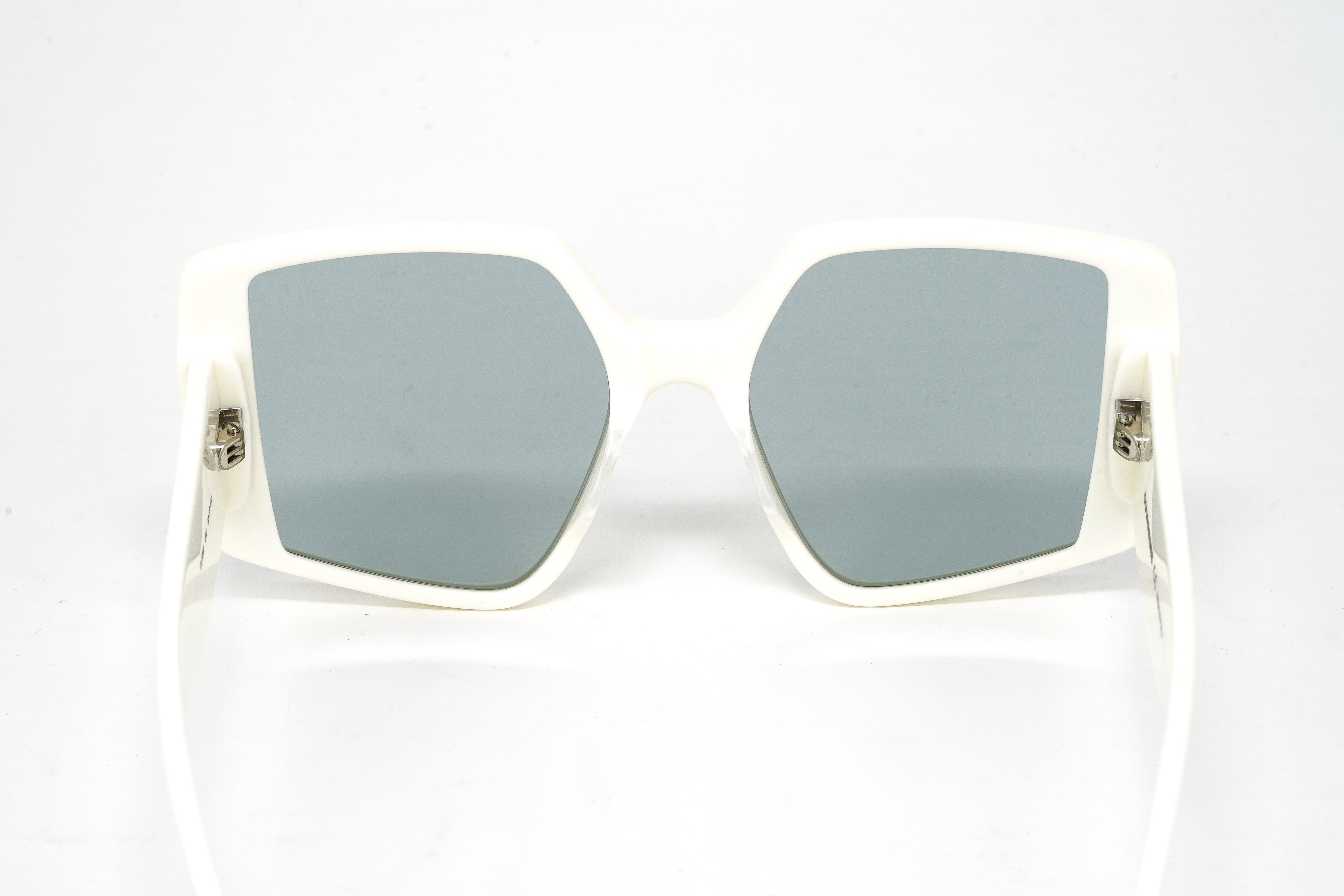 Courrèges Women's Sunglasses Oversized Butterfly Ivory CL2002-002 60-GR8 Sunglasses