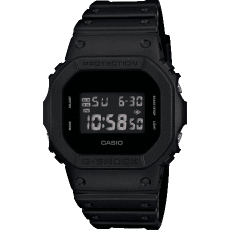 Casio G-Shock Watch Men's Black on Black DW-5600BB-1DR