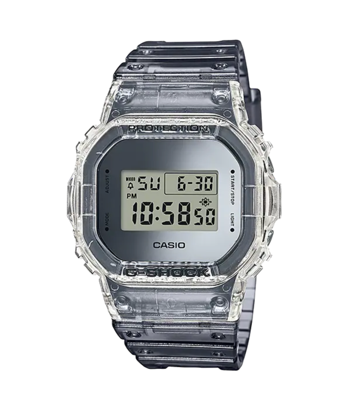 Casio G-Shock Men's Watch Translucent Grey DW-5600SK-1DR-GR8 Sunglasses