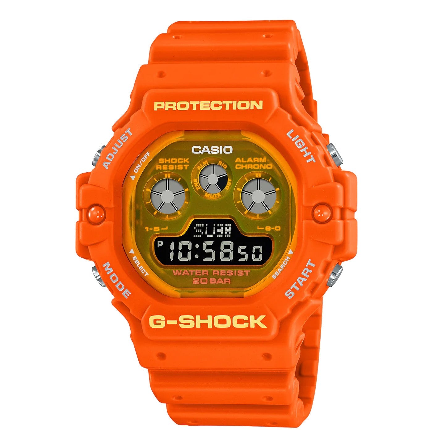 Casio G-Shock Watch Men's Shock Tech Orange DW-5900TS-4DR-GR8 Sunglasses