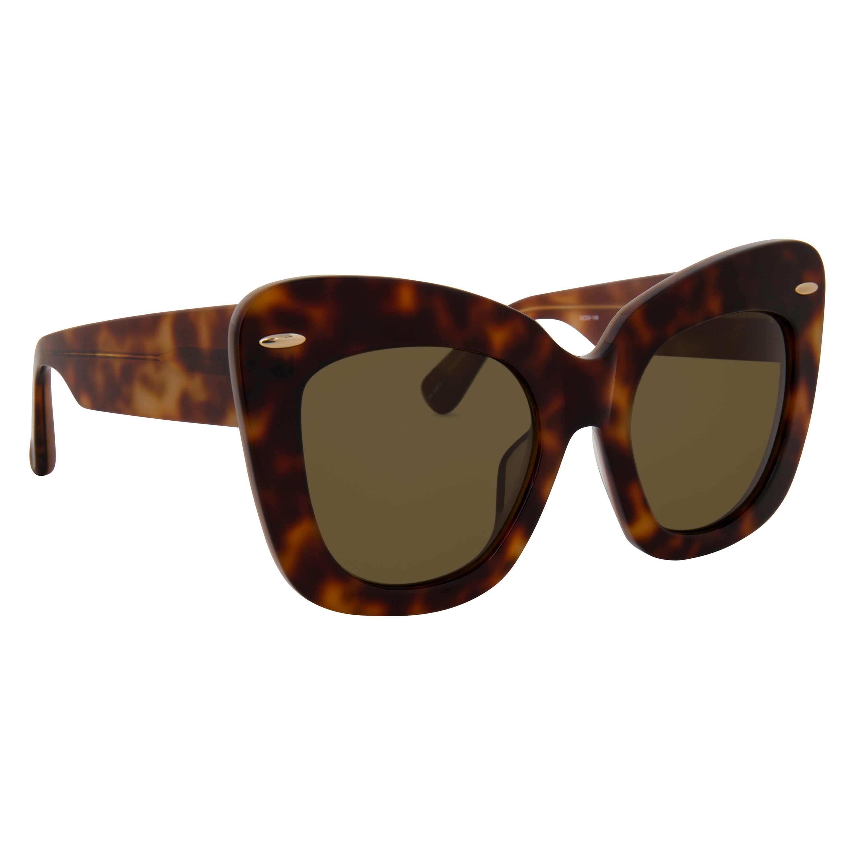 Erdem Ladies Sunglasses Cat Eye Tortoise Shell and Grey EDM24C3SUN-GR8 Sunglasses