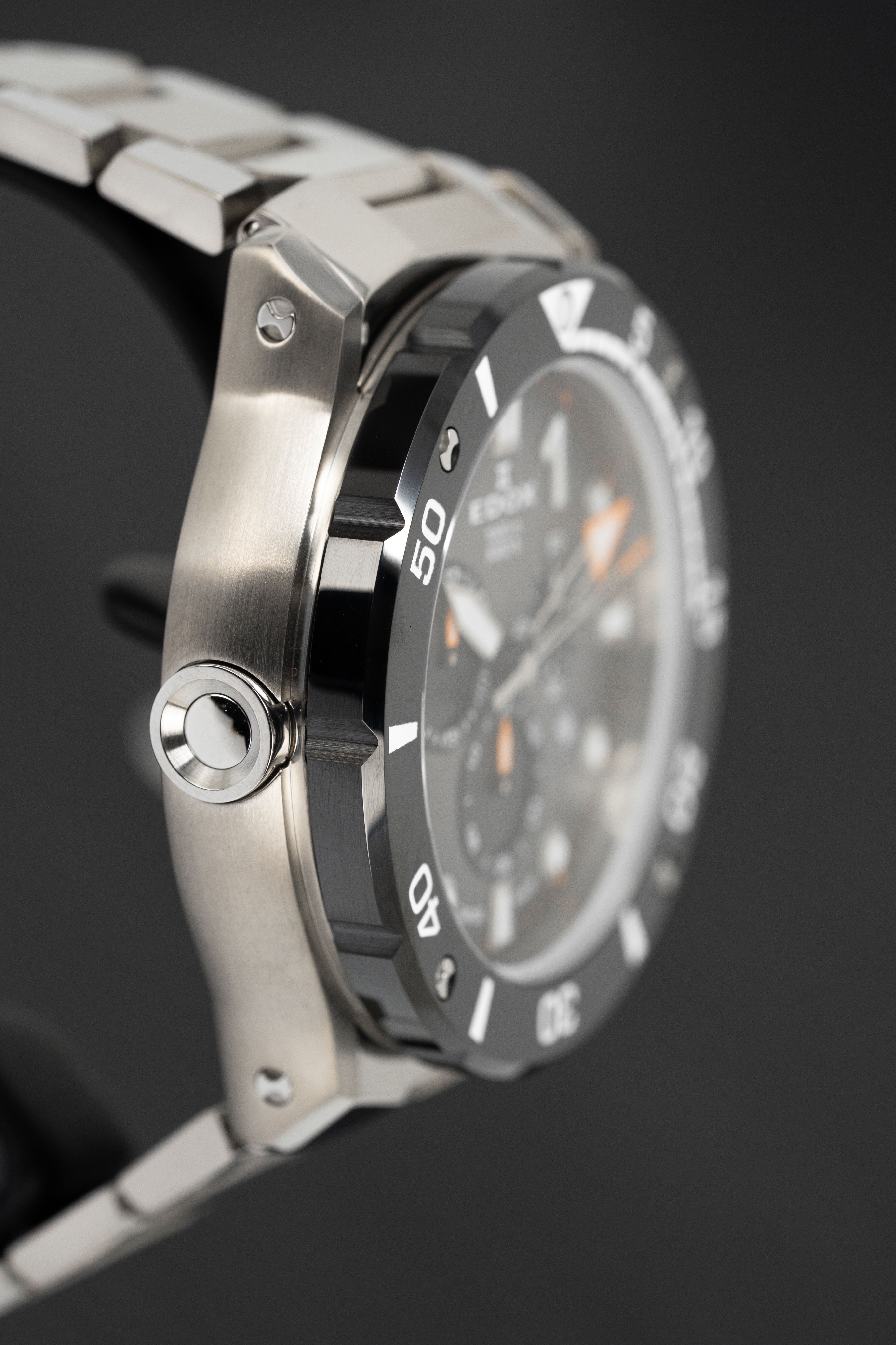 Edox Men's Watch CO-1 Chronograph Black Titanium 10242-TINM-GIDNO-GR8 Sunglasses